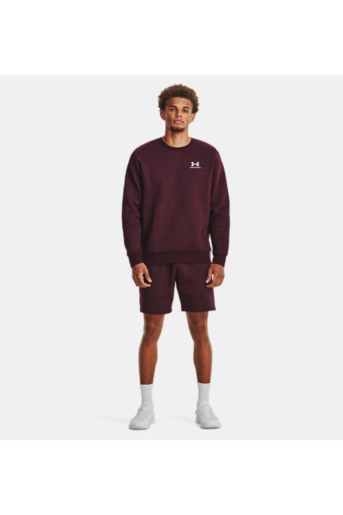 سویشرت ورزشی قرمز مردانه یقه دوچرخه ضروری در UA 1374250 601 Under Armour