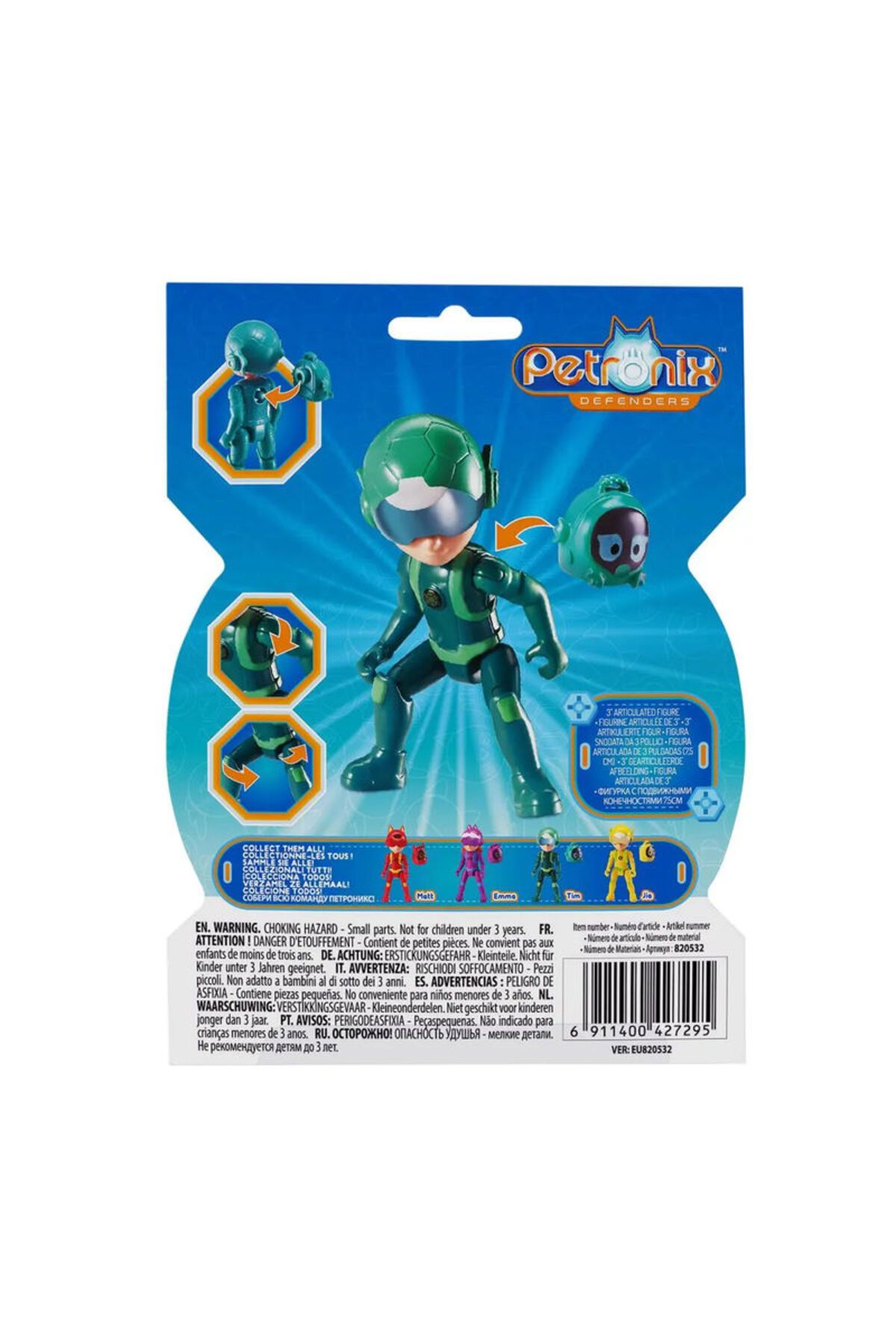 petronix-Saviours Tim's Pet Mobi?le And Shell-e 10 Moves?Action Figure 7