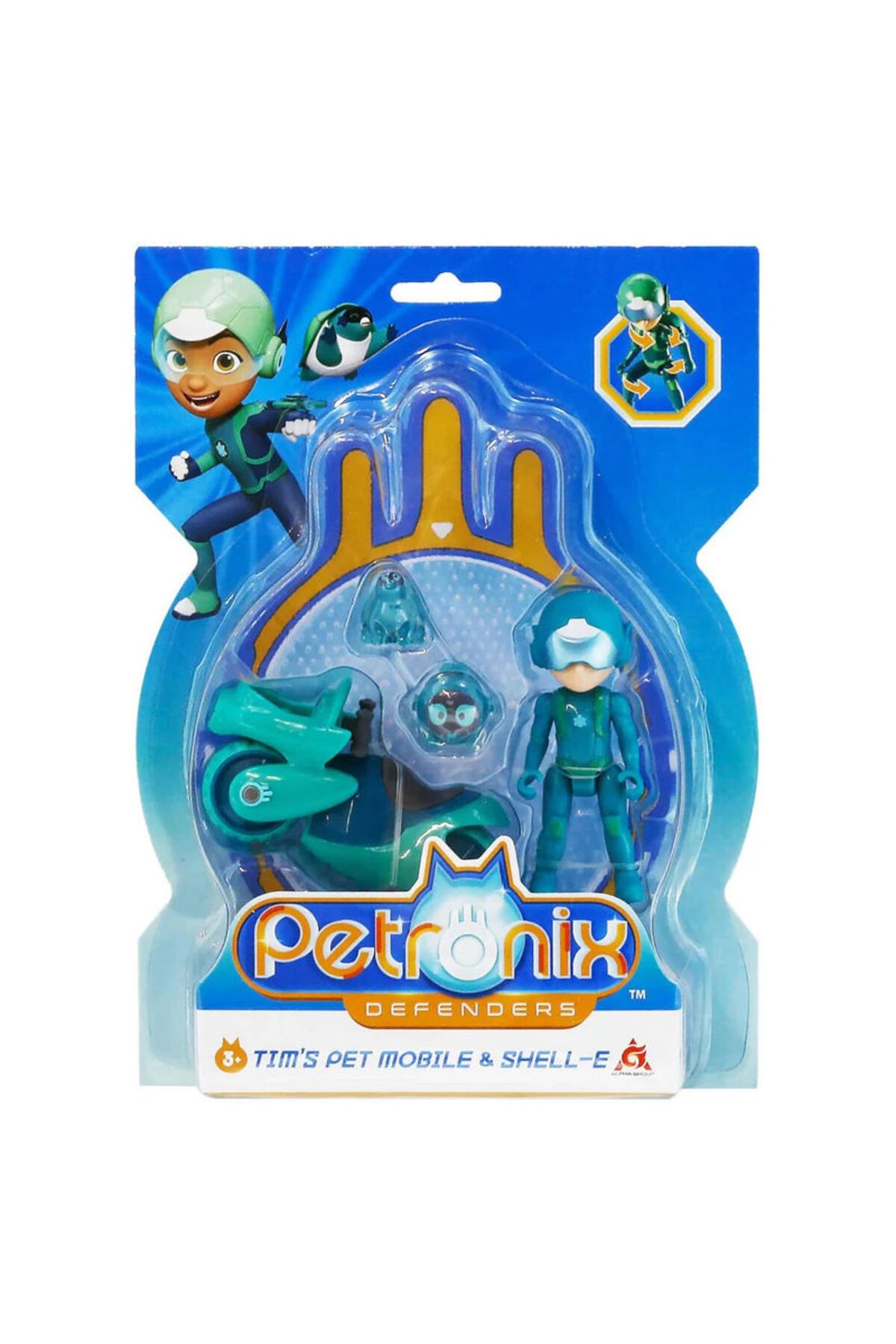 petronix-Saviours Tim's Pet Mobi?le And Shell-e 10 Moves?Action Figure 2