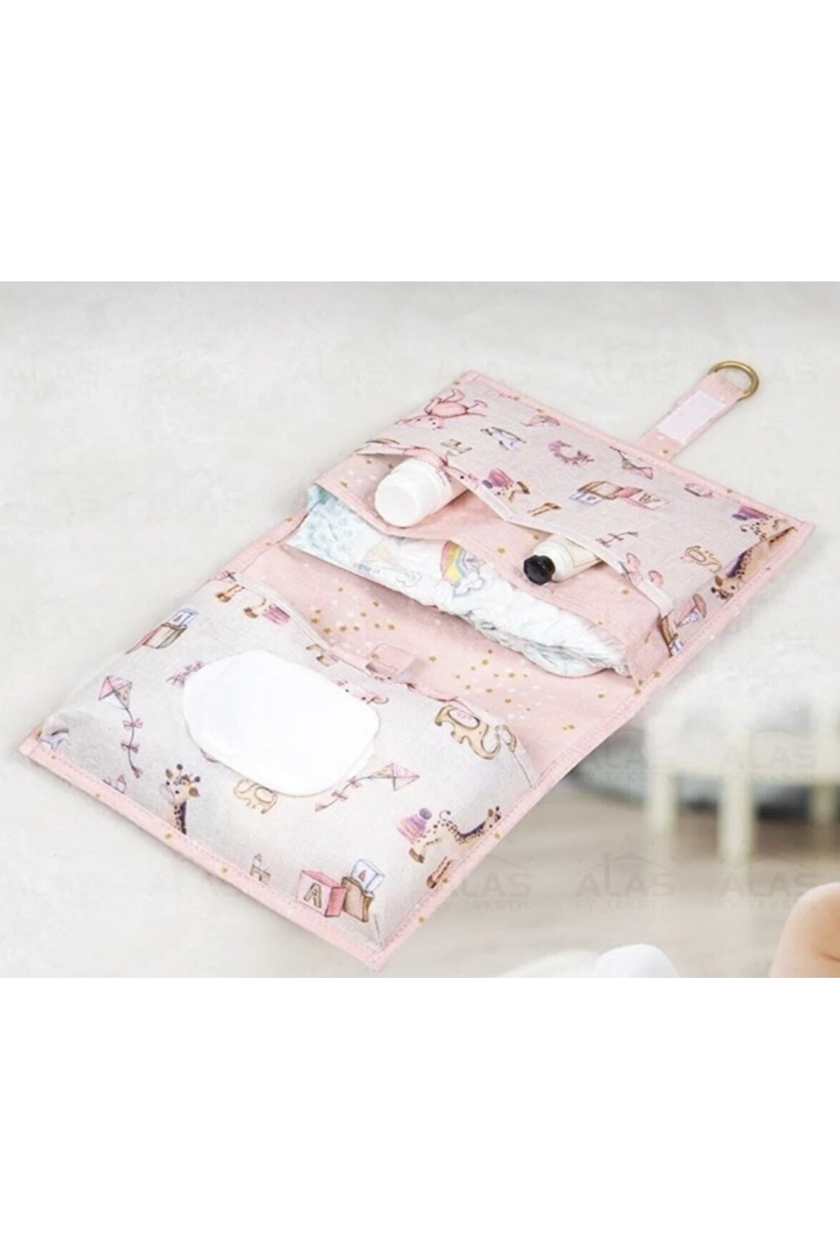 HOLLYHOME Baby 3 Lü Set Bebek Oyuncak - Kirli Sepeti, Bakım Çantası, Alt Bakım Çantası fotoğrafı 4 (önizleme)