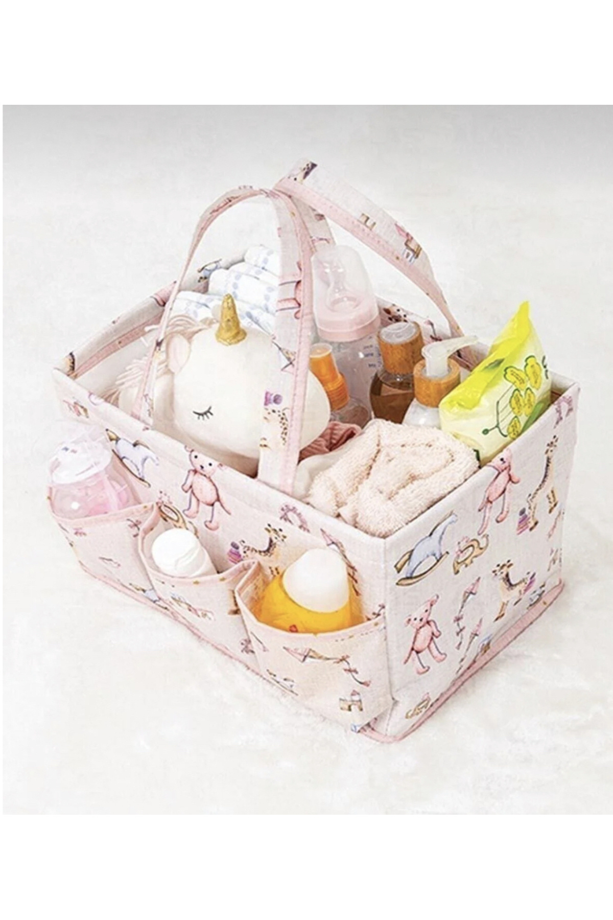 HOLLYHOME Baby 3 Lü Set Bebek Oyuncak - Kirli Sepeti, Bakım Çantası, Alt Bakım Çantası fotoğrafı 2 (önizleme)