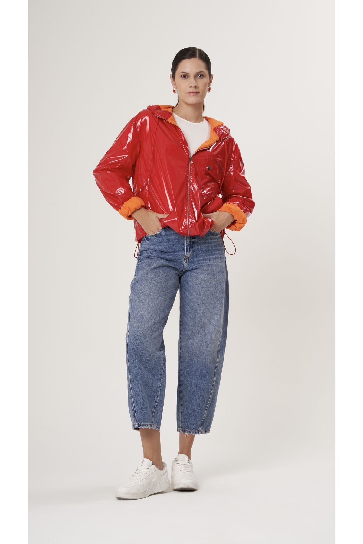 Zara cheap pvc jacket
