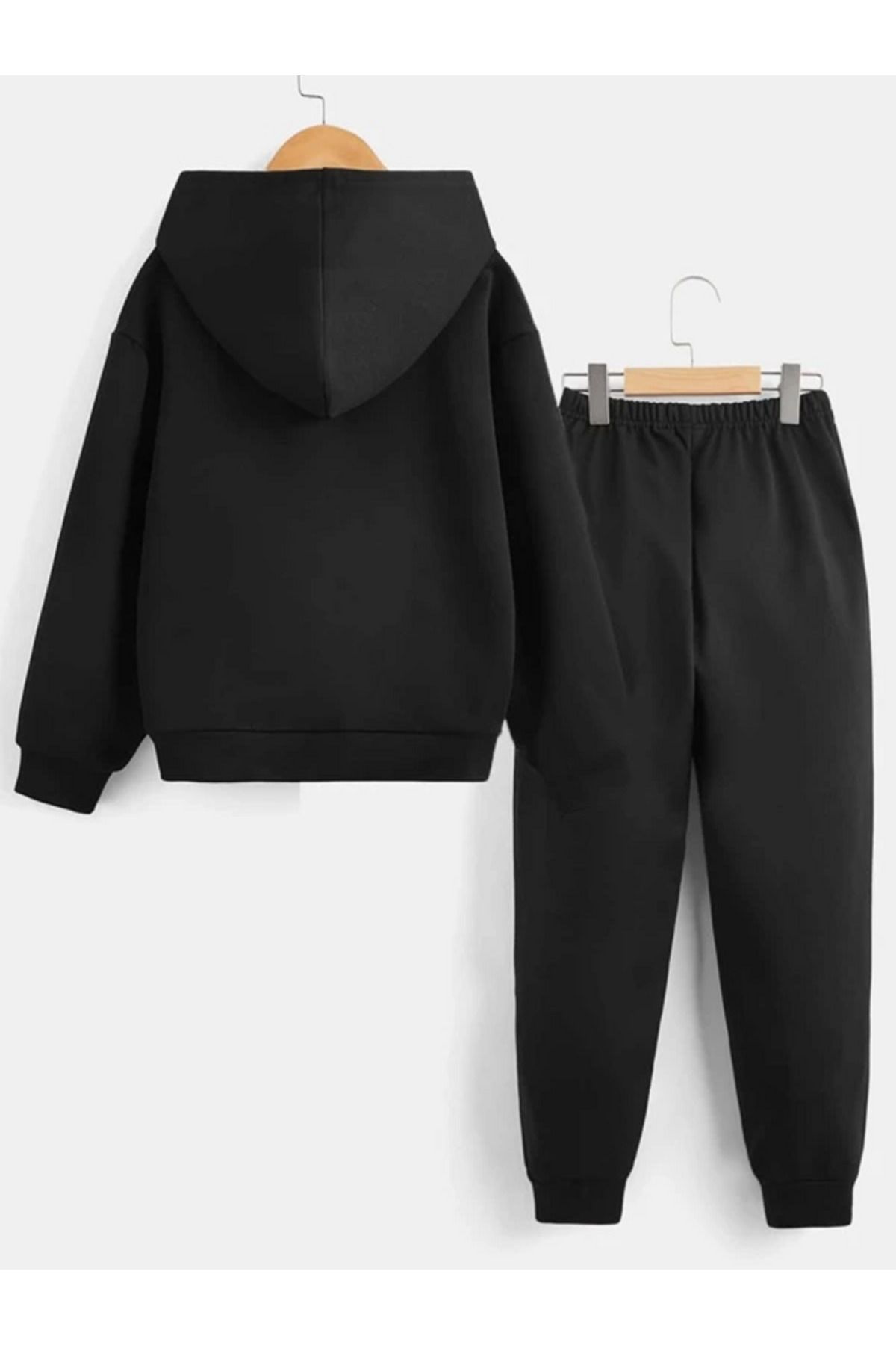Boys plain black tracksuit outlet