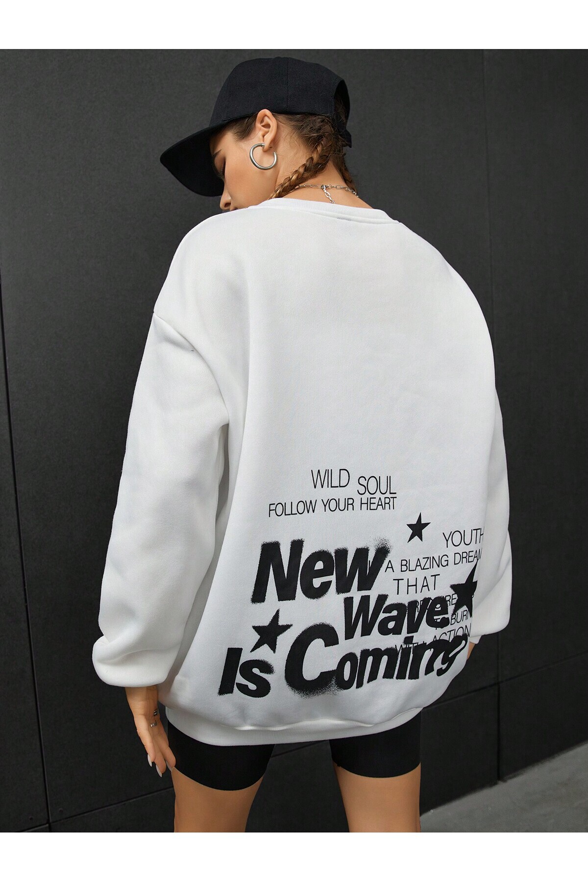 Coolane Slogan Graphic Low Sweat White