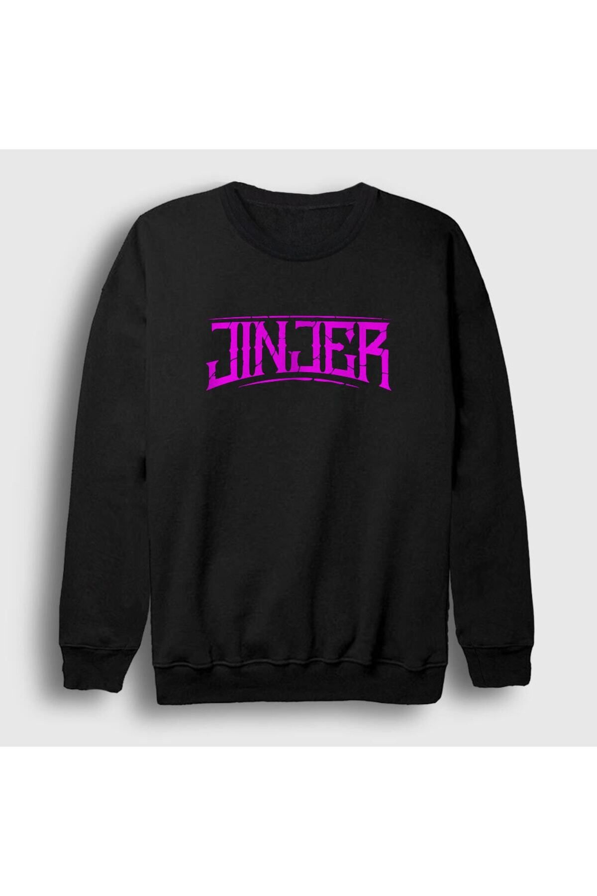 ZOKAWEAR Unisex Black Purple Logo Jinjer Sweatshirt 161200tt