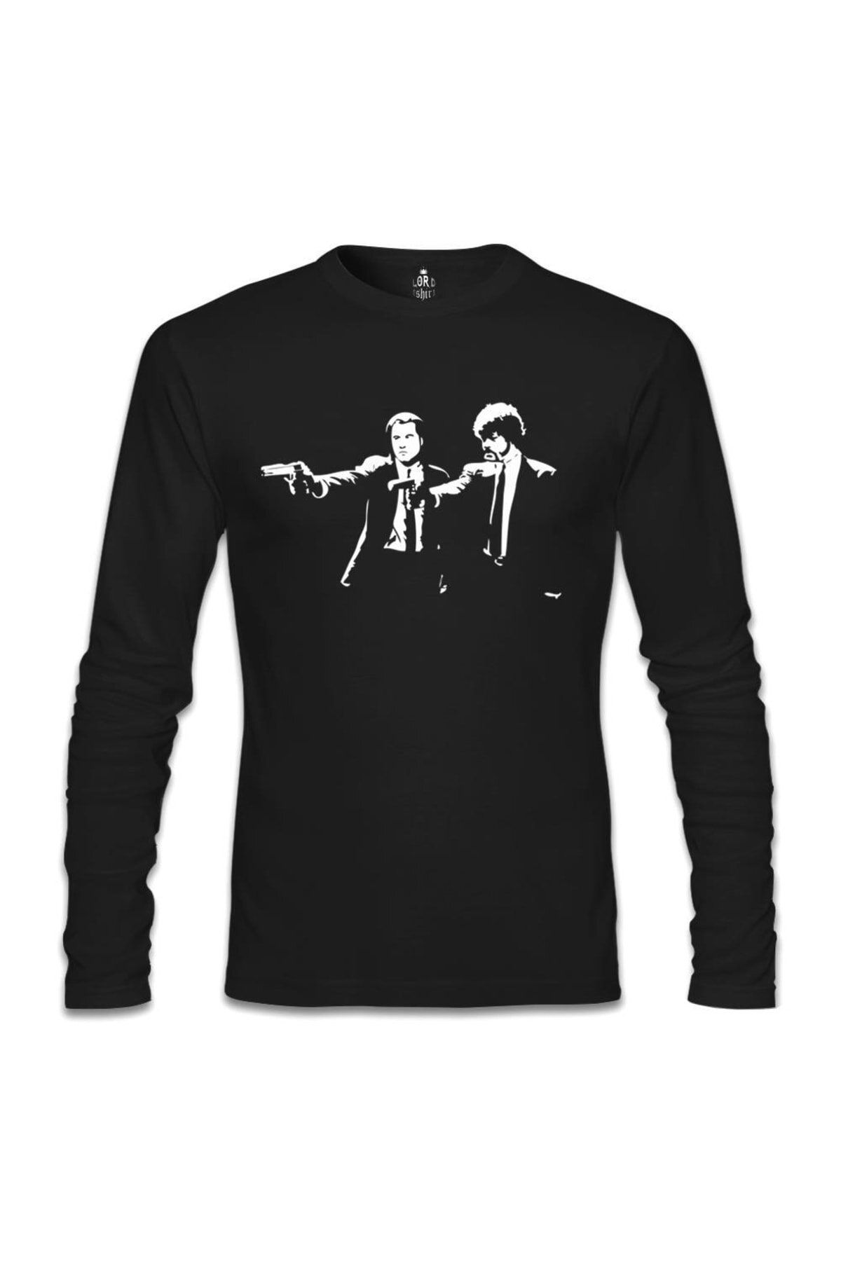 ZOKAWEAR Men s Pulp Fiction That Scene Black Sweatshirt Trendyol