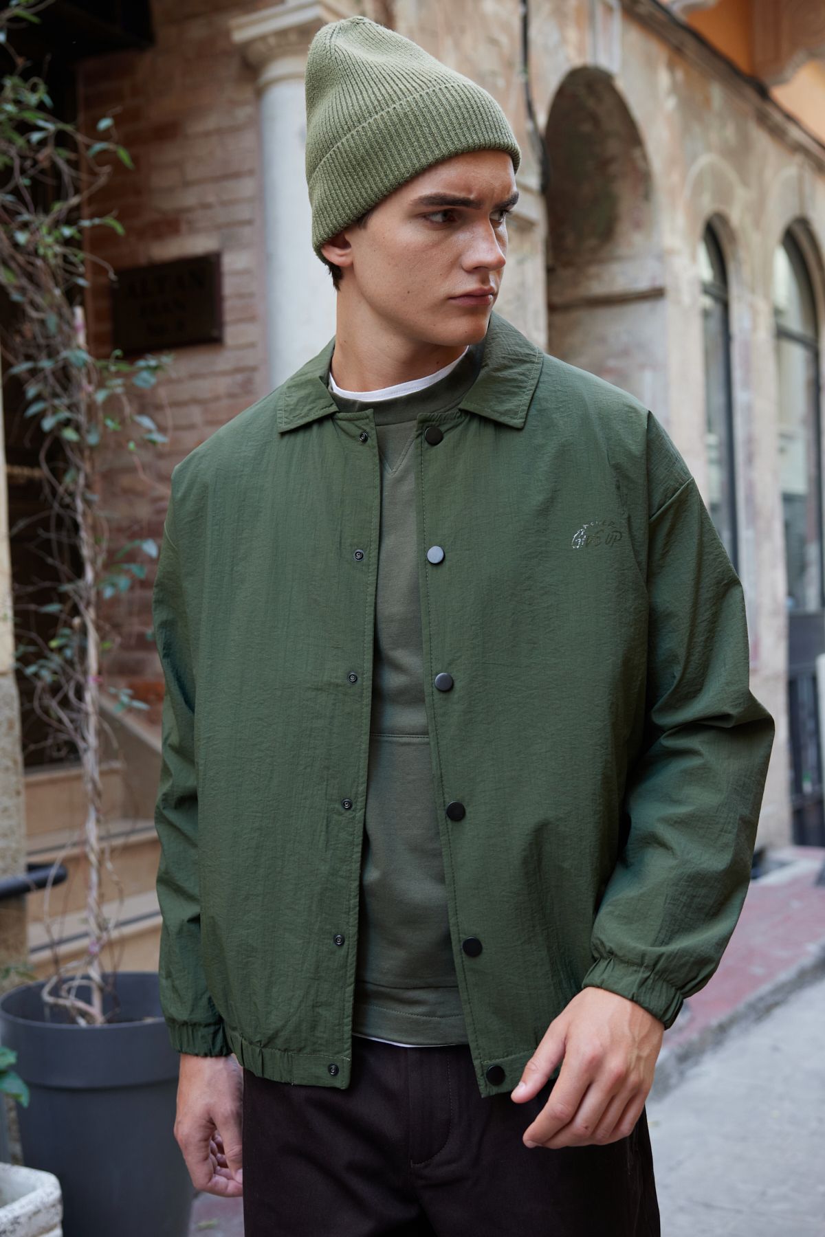 Khaki coat mens 2025