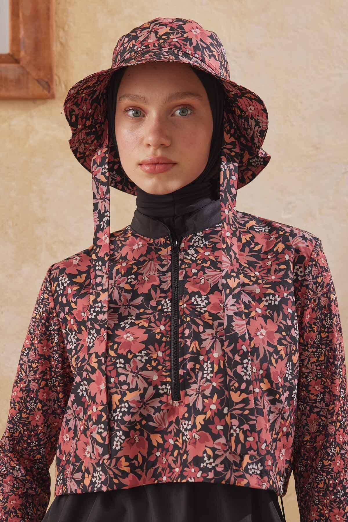 Manuka-TIE BUCKET KLOBOUK RETRO KVĚTINA 1
