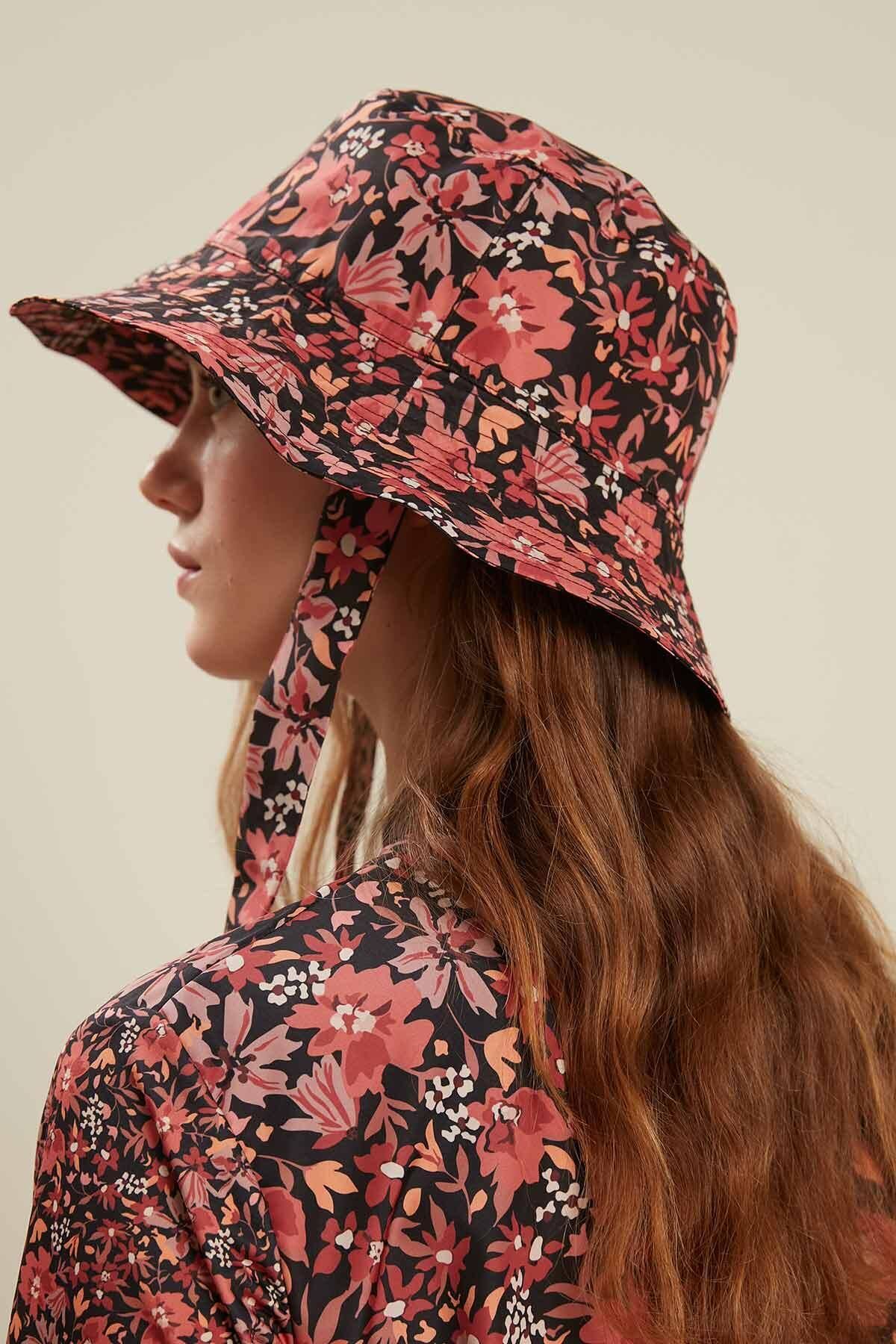 Manuka-TIE BUCKET KLOBOUK RETRO KVĚTINA 8