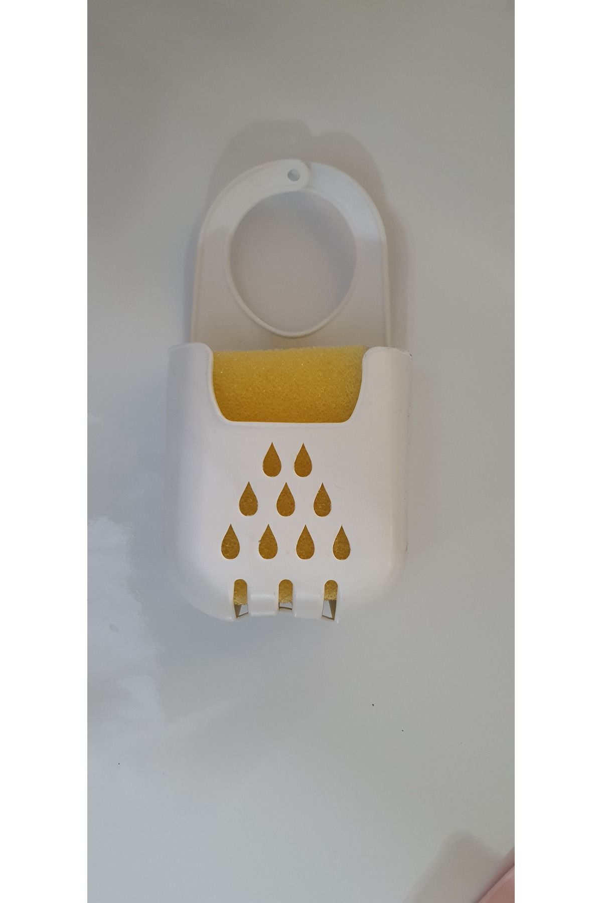 Pasta34-Set practic de bureți pentru vase suspendate (cu cadou burete) alb 1