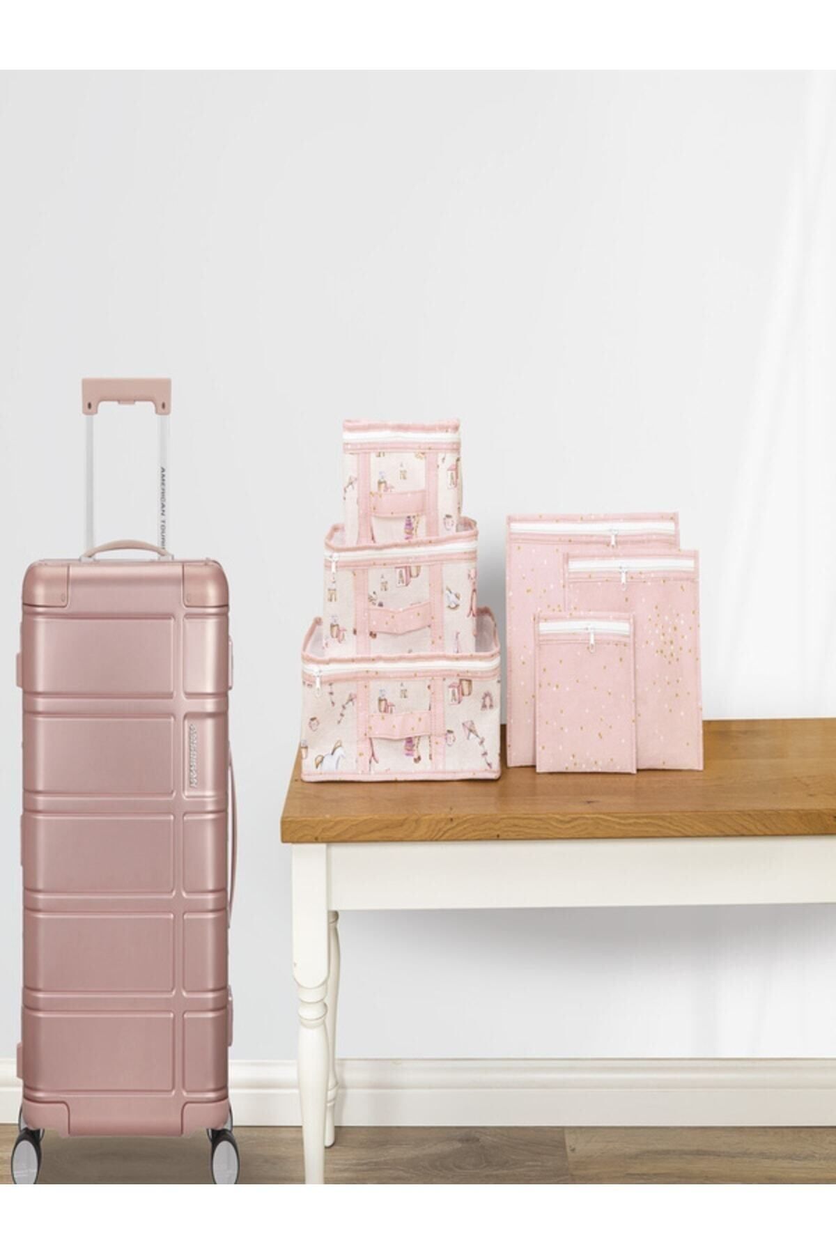 Pale pink suitcase top