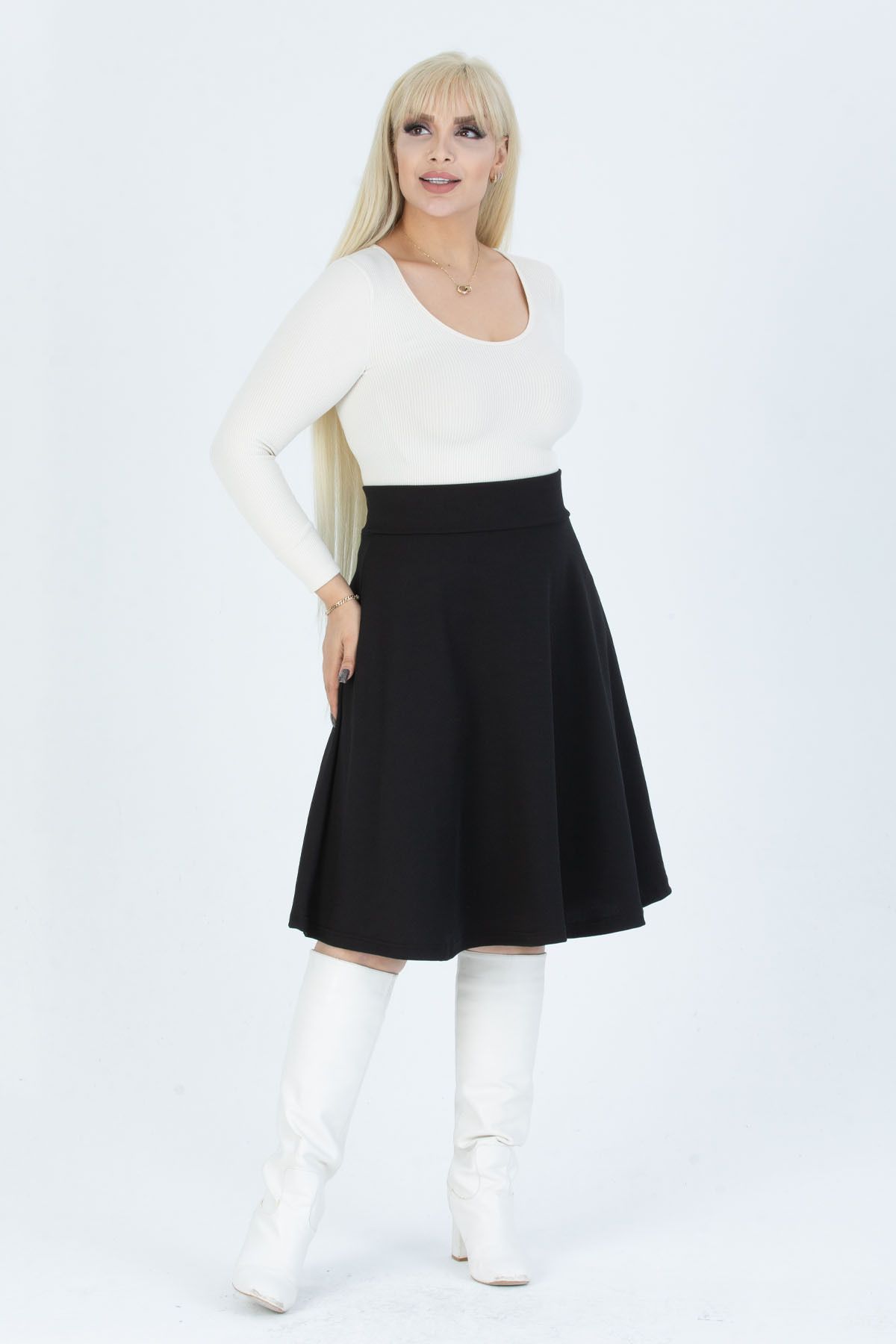 Plus size high deals waisted skirt xxl