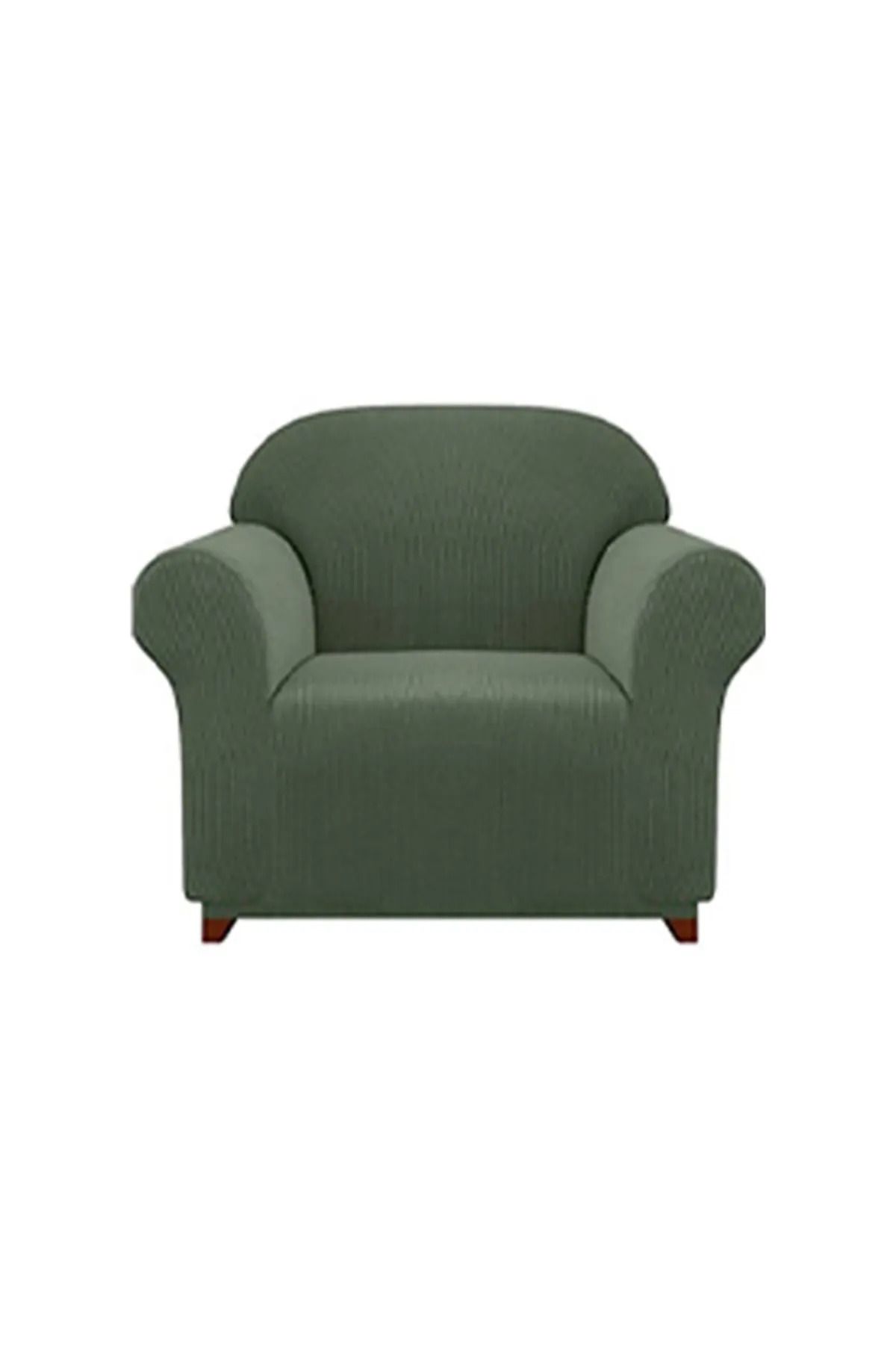 روکش مبل سبز Lycra Stretch Lyded الگوی مربعی انعطاف پذیر Berjer CONE COVER COVE CASE BAMBOO GREEN HEYTGAH