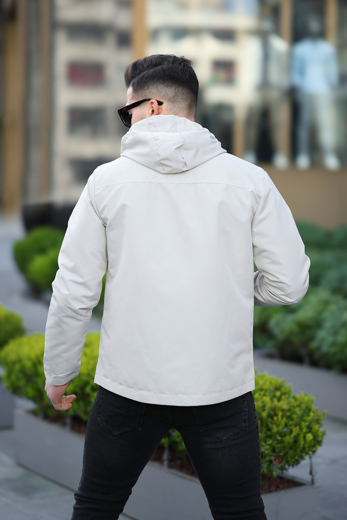 کاپشن فصلی مردانه ضد آب و باد — بژ MRV007 — تصویر 4 از 4
