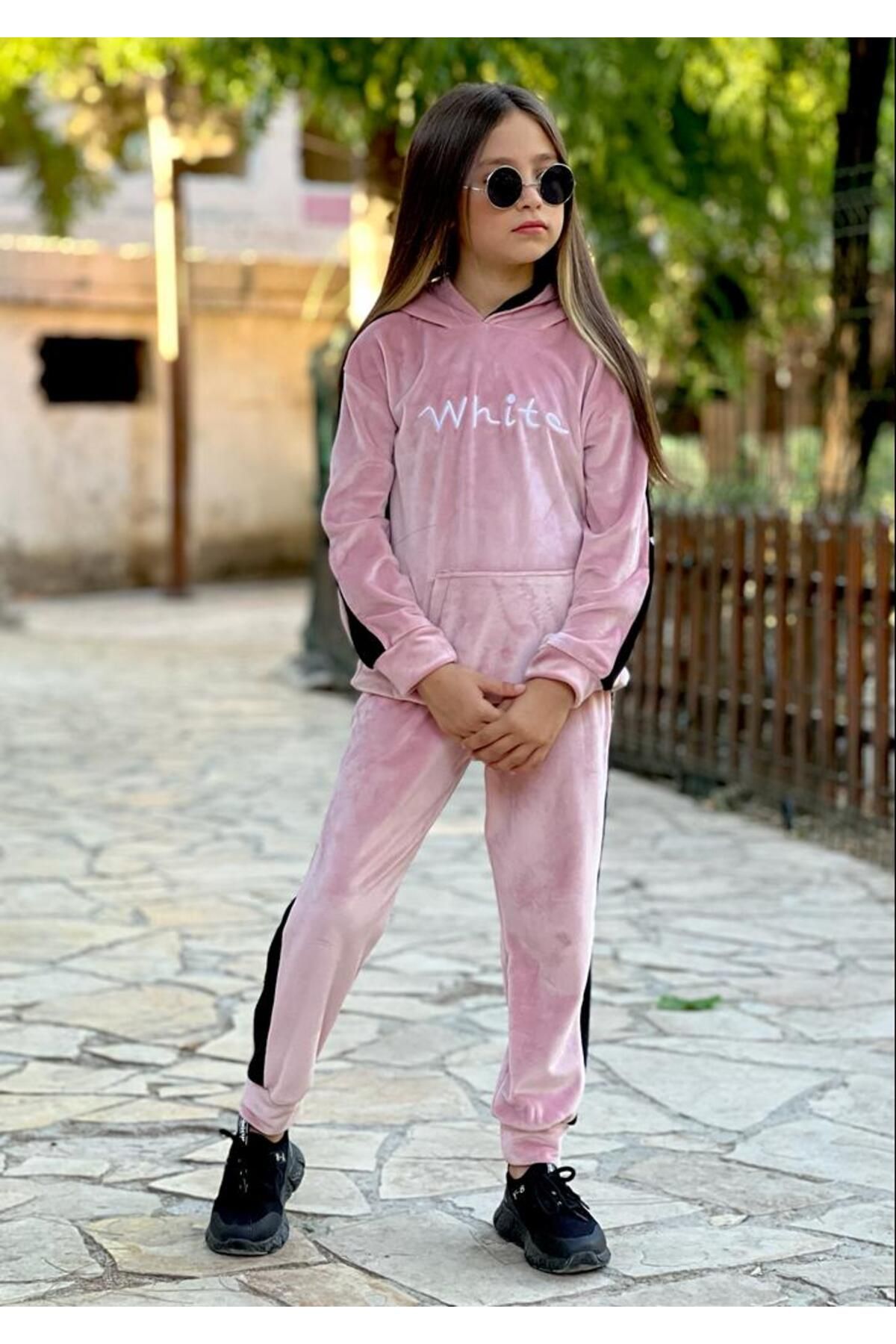 Baby girl velvet shop tracksuit