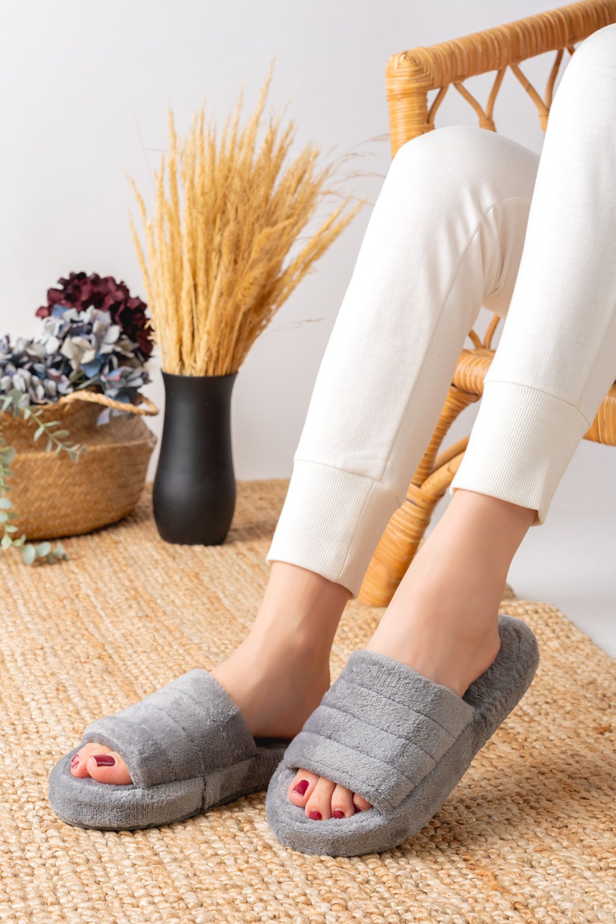 Slipcat Silent Sole Women s Slippers Open Front Home Slippers