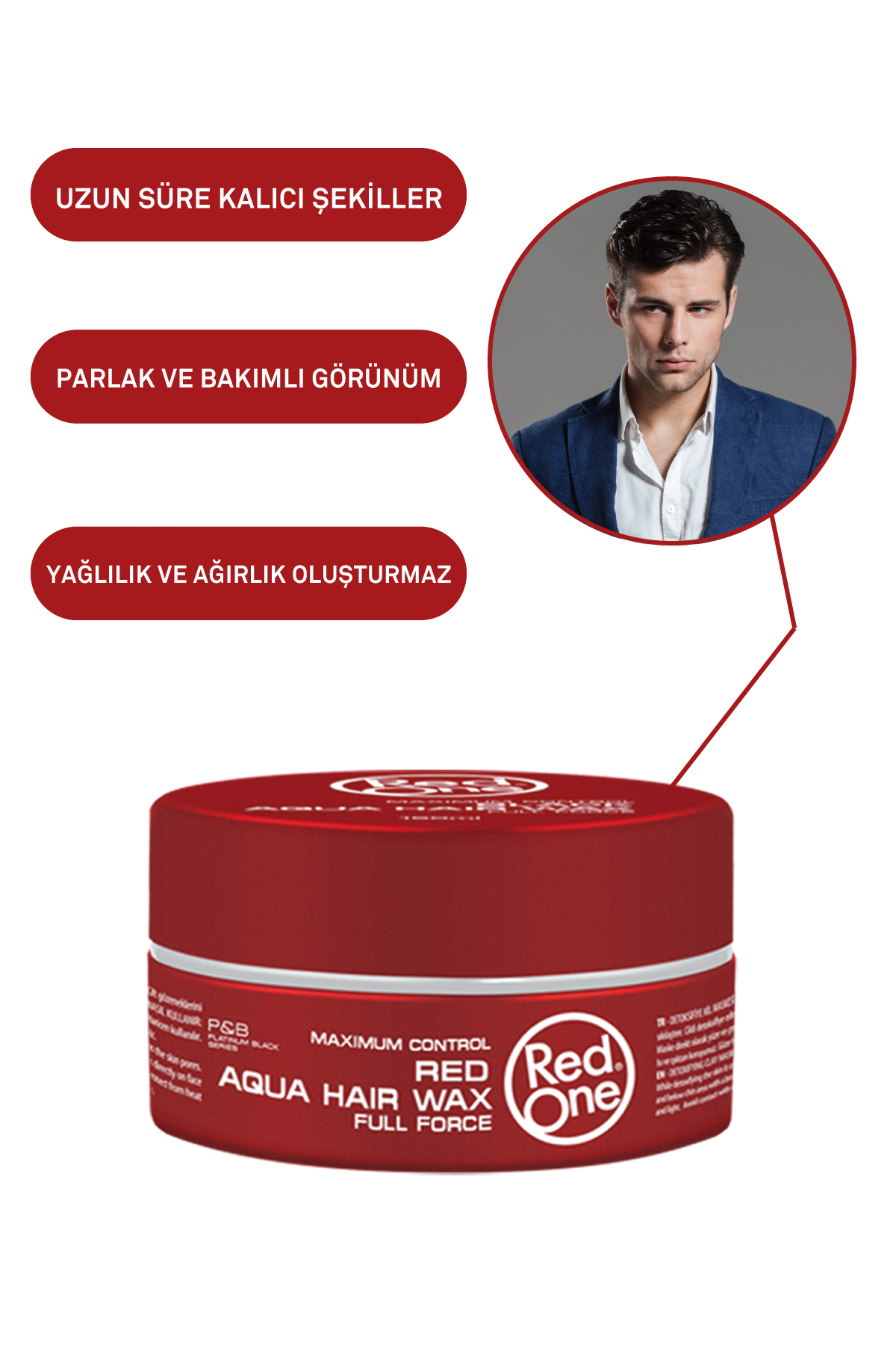 Red One Aqua Hair Wax 150ml Red