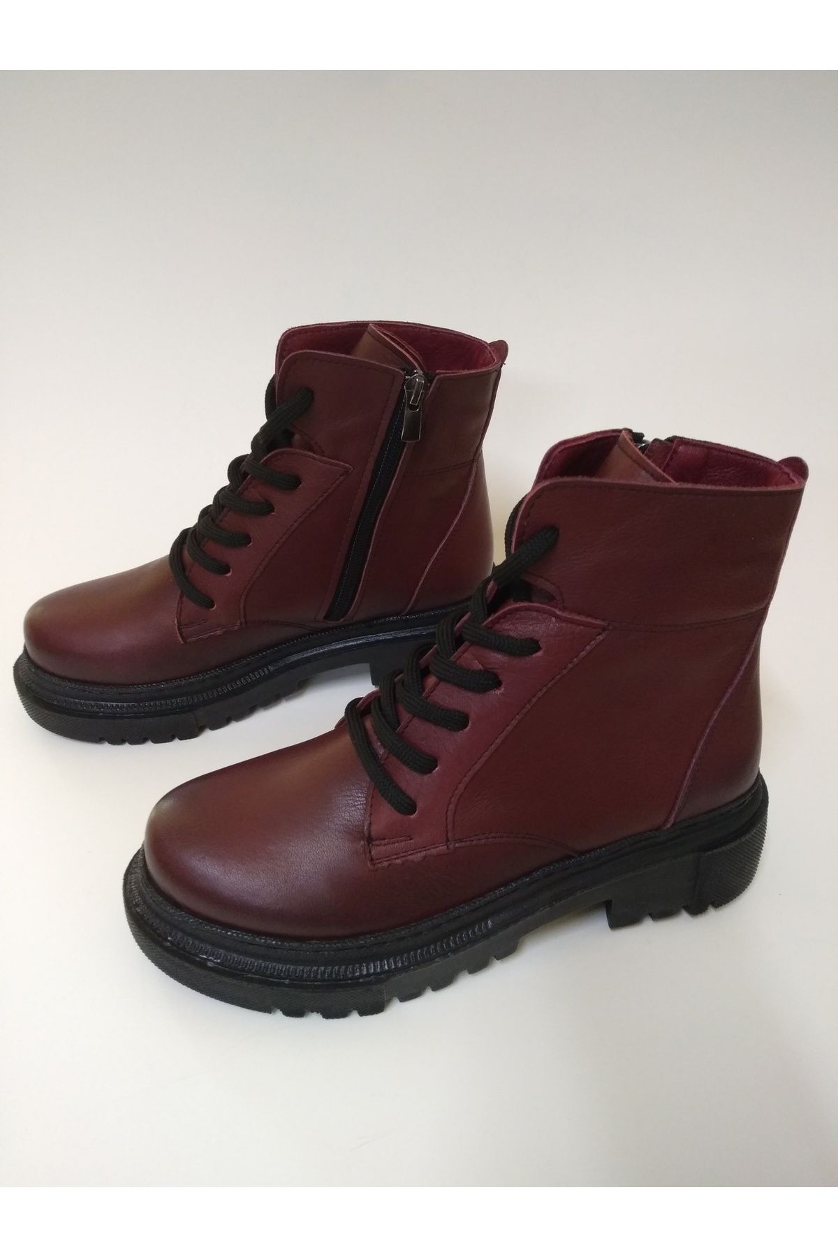 Burgundy lace up ankle boots sales