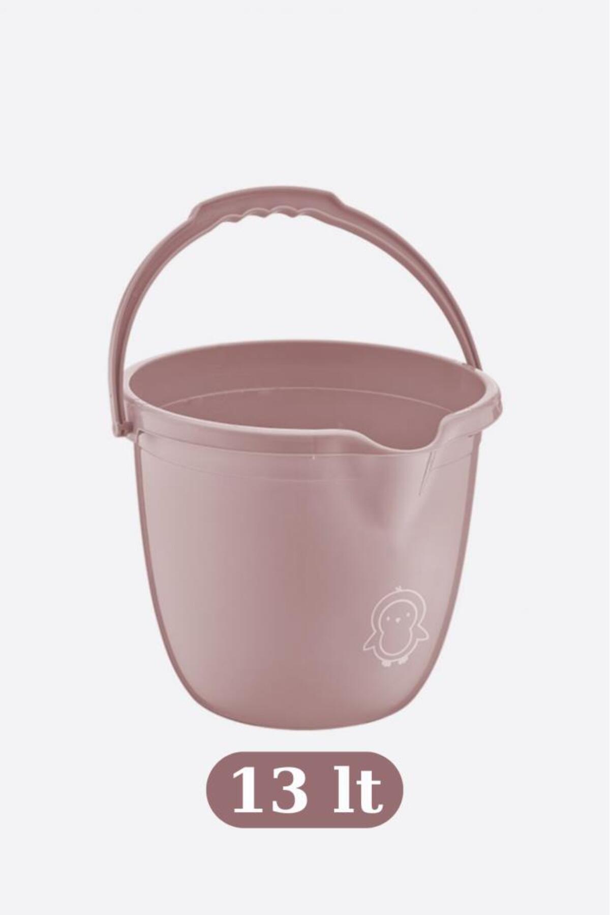 Flosoft Bebek Banyo Su Kovası ve Maşrapası Seti, Saplı Oluklu Kova 13lt ve Maşrapa 1,5lt 2’li Set fotoğrafı 2 (önizleme)