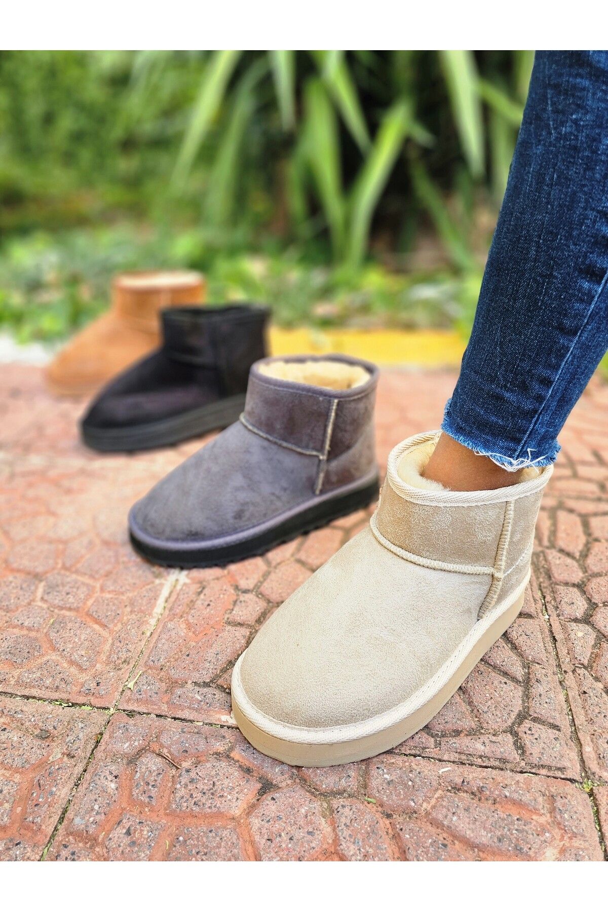 Ugg scalloped suede slipper on sale