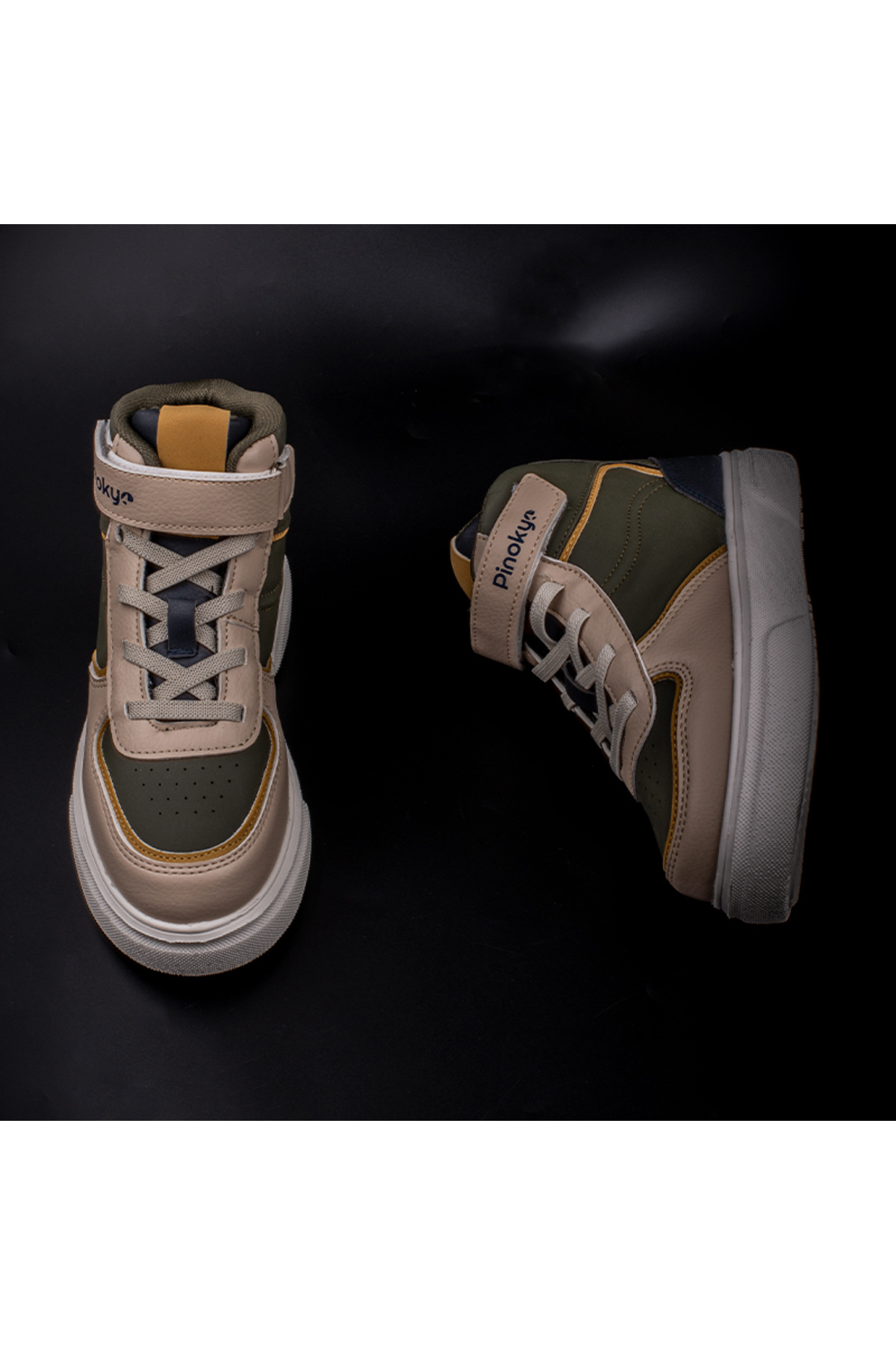 Haki Memory Foam Hafif Çocuk Boğazlı Sneaker 6