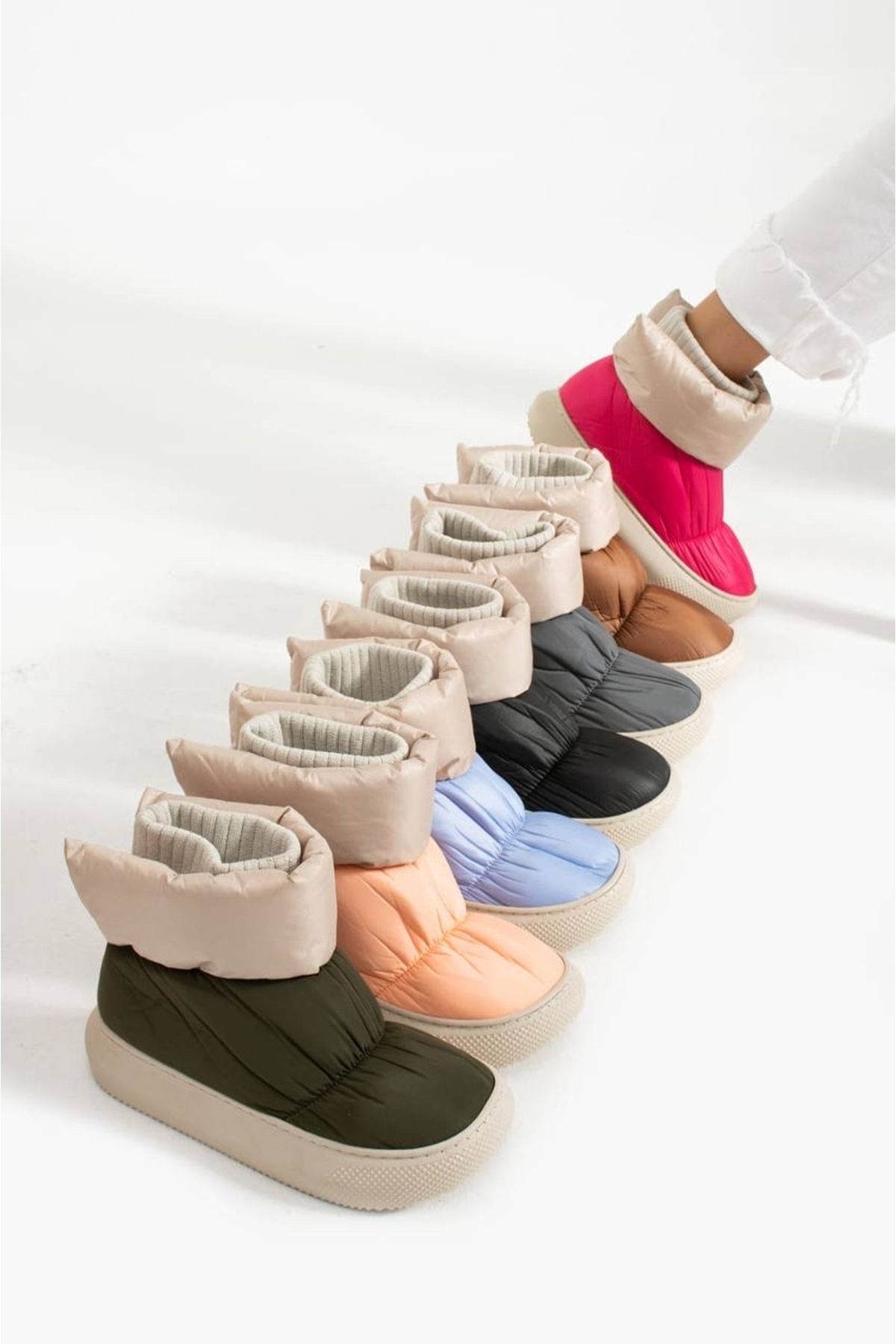 ESTUTE Snow Boots Blue Flat Trendyol