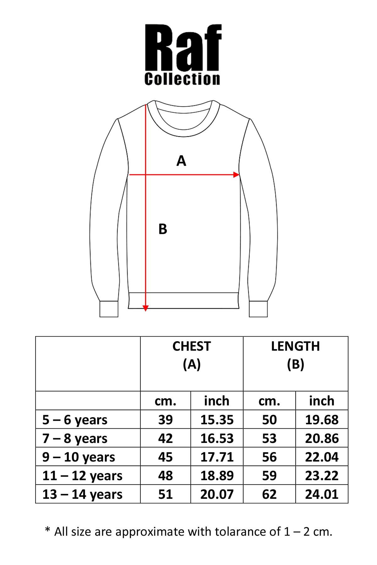 Raf Coll Girl Boy Hooded Sweatshirt Champion Digital Printed Two