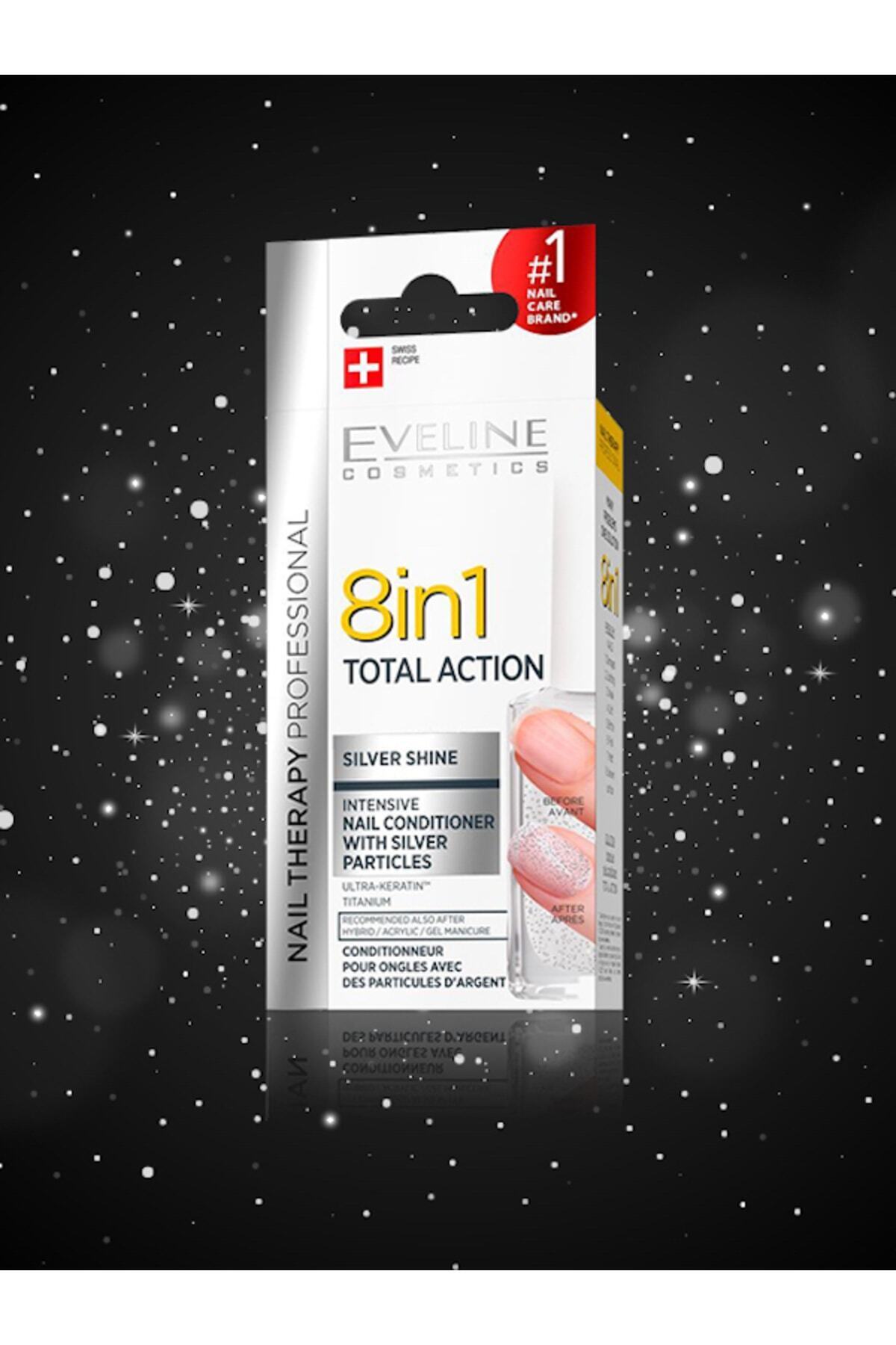 Eveline Cosmetics 8 In 1 Total Action Silver Shine Nail Conditioner ...