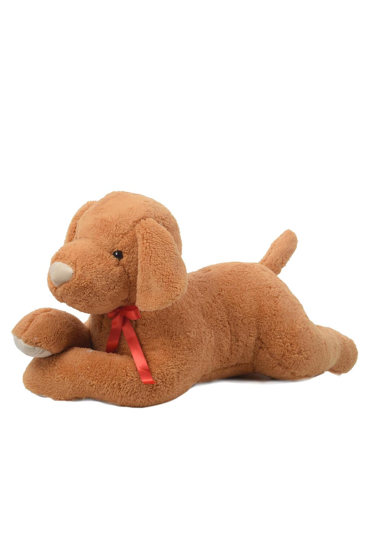 Sole Ağzında Kemiği Ile Peluş Yumuşacık Sevimli Köpek, Uyku Ve Oyun Arkadaşı-80 cm fotoğrafı 3 (önizleme)