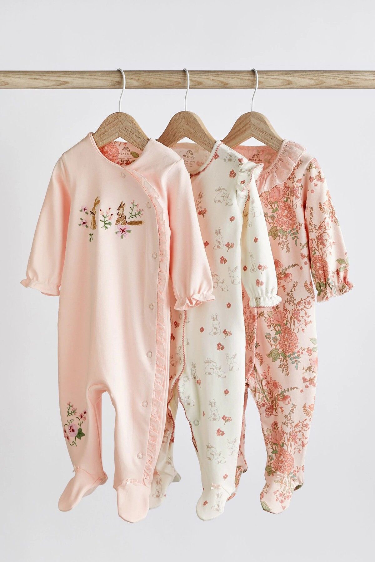 Baby girl hotsell floral sleepsuits