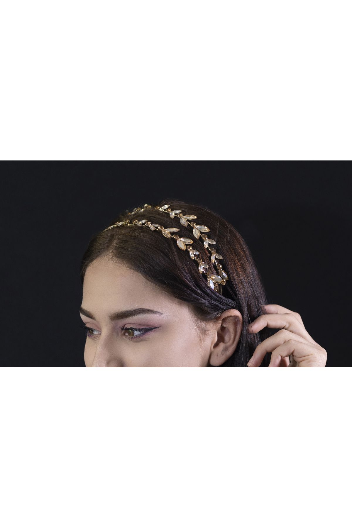 Gold headband on sale
