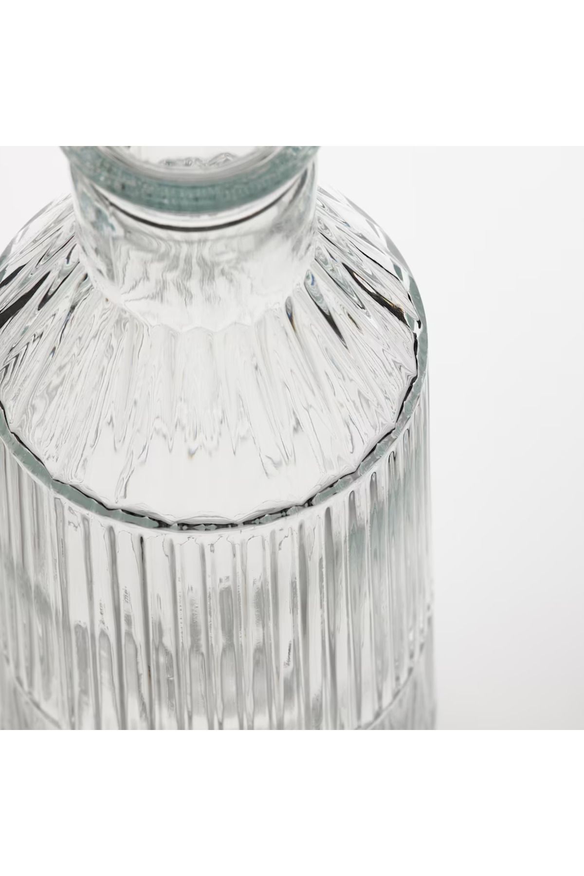 Cam Şişe Karaf Ve 2 Adet Bardak - Su Seti 1 Litre - 3