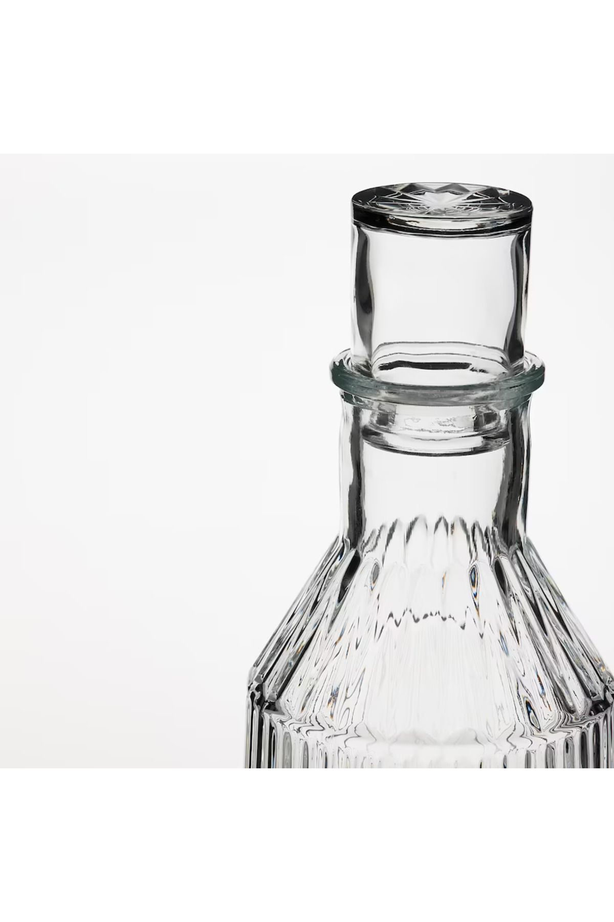 Cam Şişe Karaf Ve 2 Adet Bardak - Su Seti 1 Litre - 4