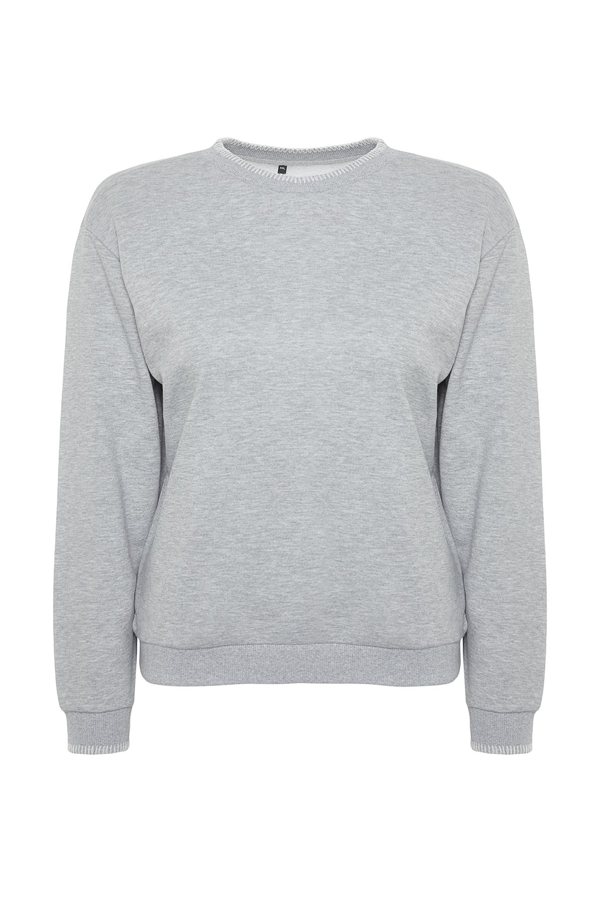 Swist Sweatshirt - Gray - Regular fit - Trendyol