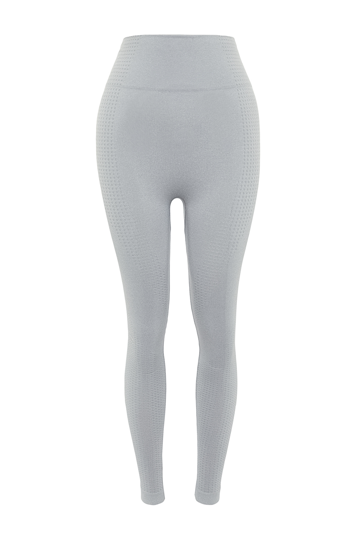 Trendyol Collection-Šedé bezešvé/bezešvé pletené sportovní legíny TWOSS21TY0024 8