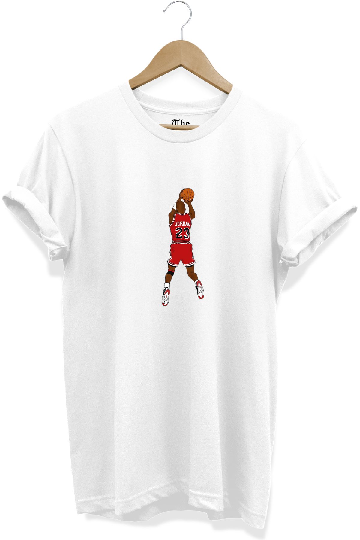 Michael jordan white t shirt hot sale