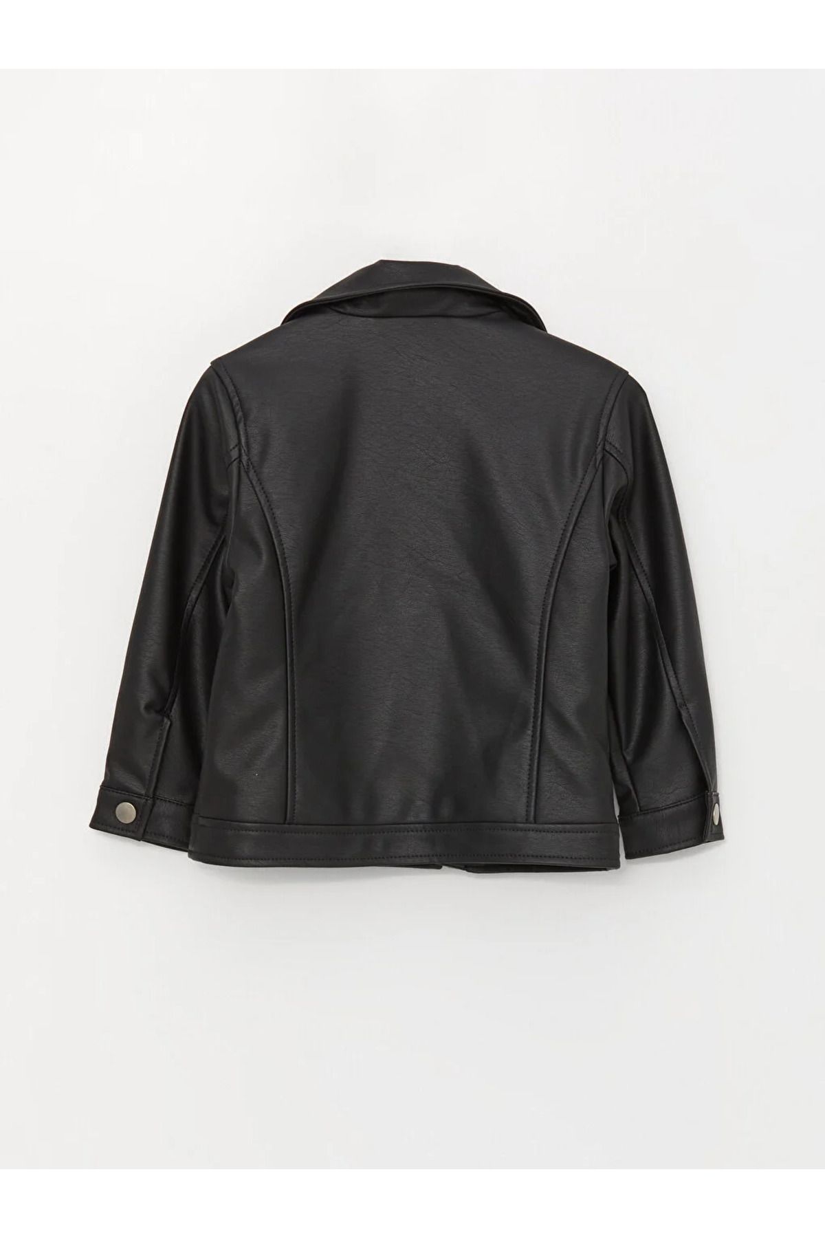 LC Waikiki LCW baby Long Sleeve Baby Boy Leather Look Jacket