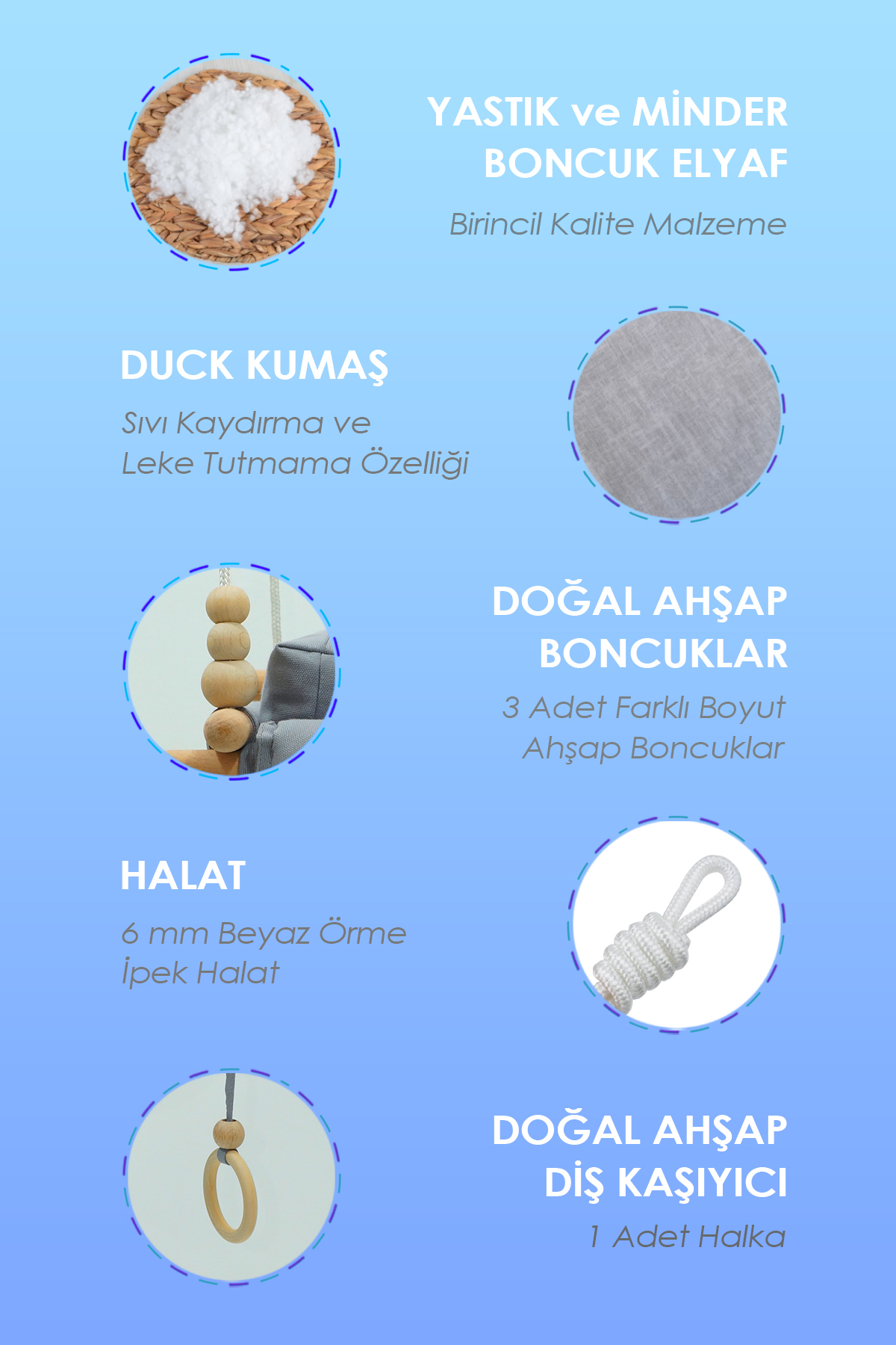 Miyu Pufidik Çocuk Salıncağı fotoğrafı 4 (önizleme)