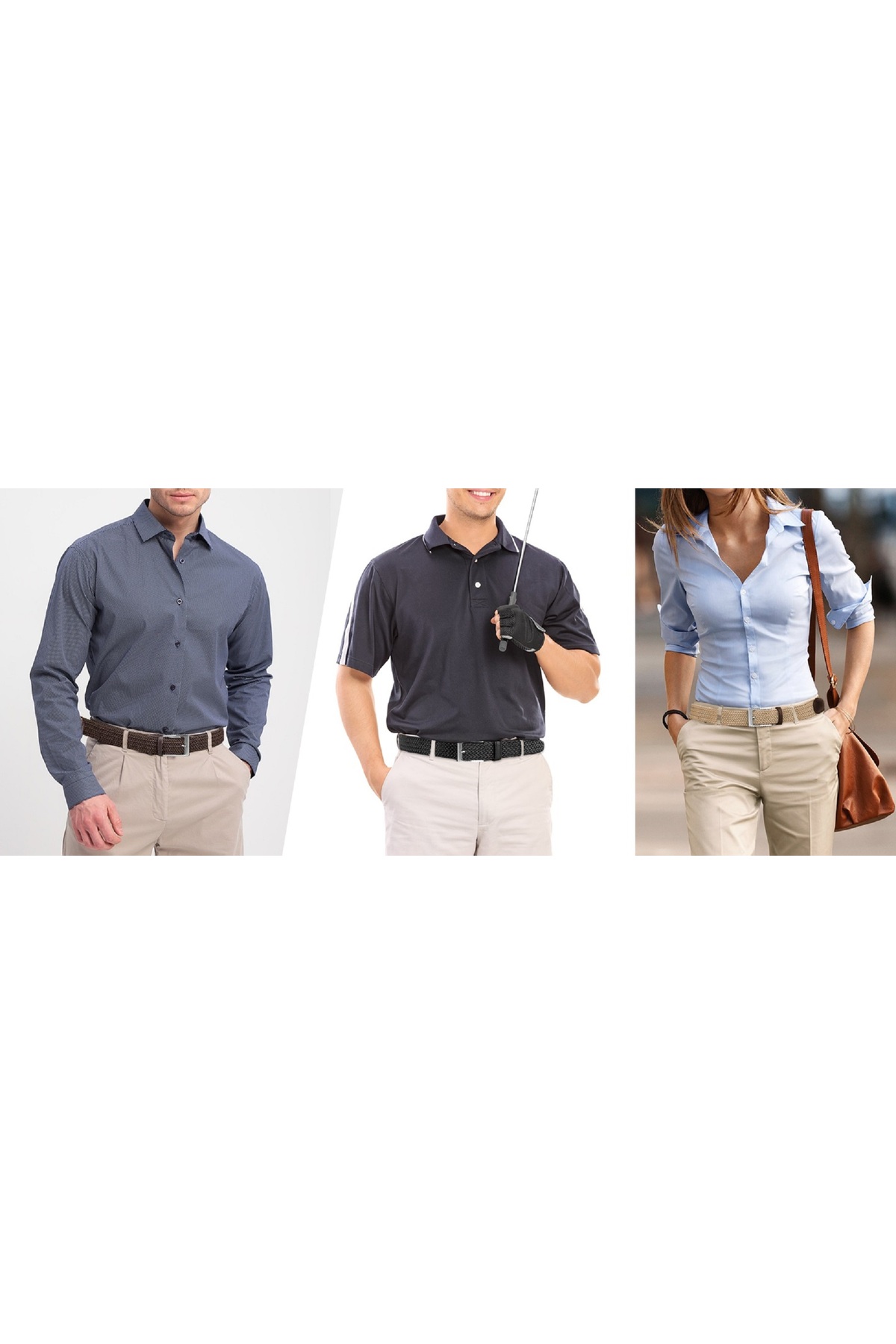 کمربند مردانه سفید Livize | 35ÖRGÜLASTİK اورجینال - تصویر 5