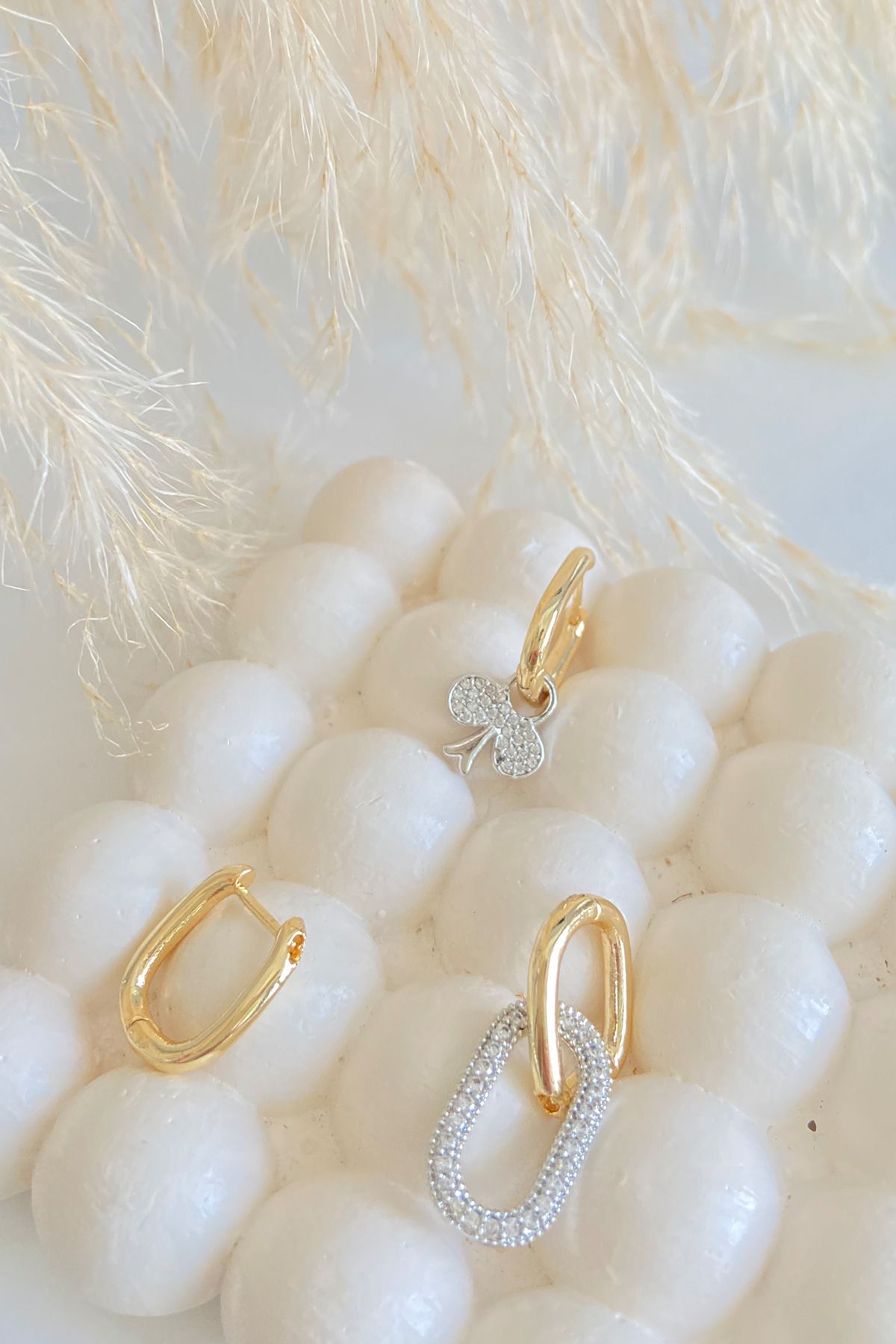 Detachable clearance gold earrings