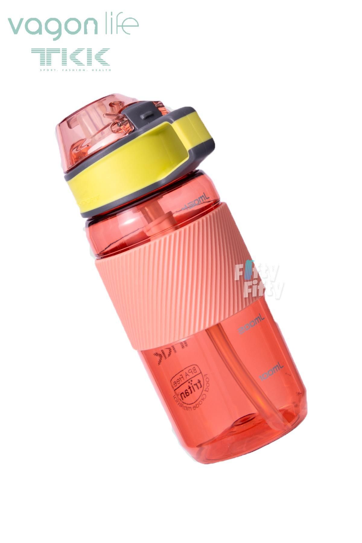 Vagonlife-TKK 500 ML Thick Non-Bite Straw Bpa-Free Tritan Water Flask with Carrying Handle FFTKK1003-500ML 3