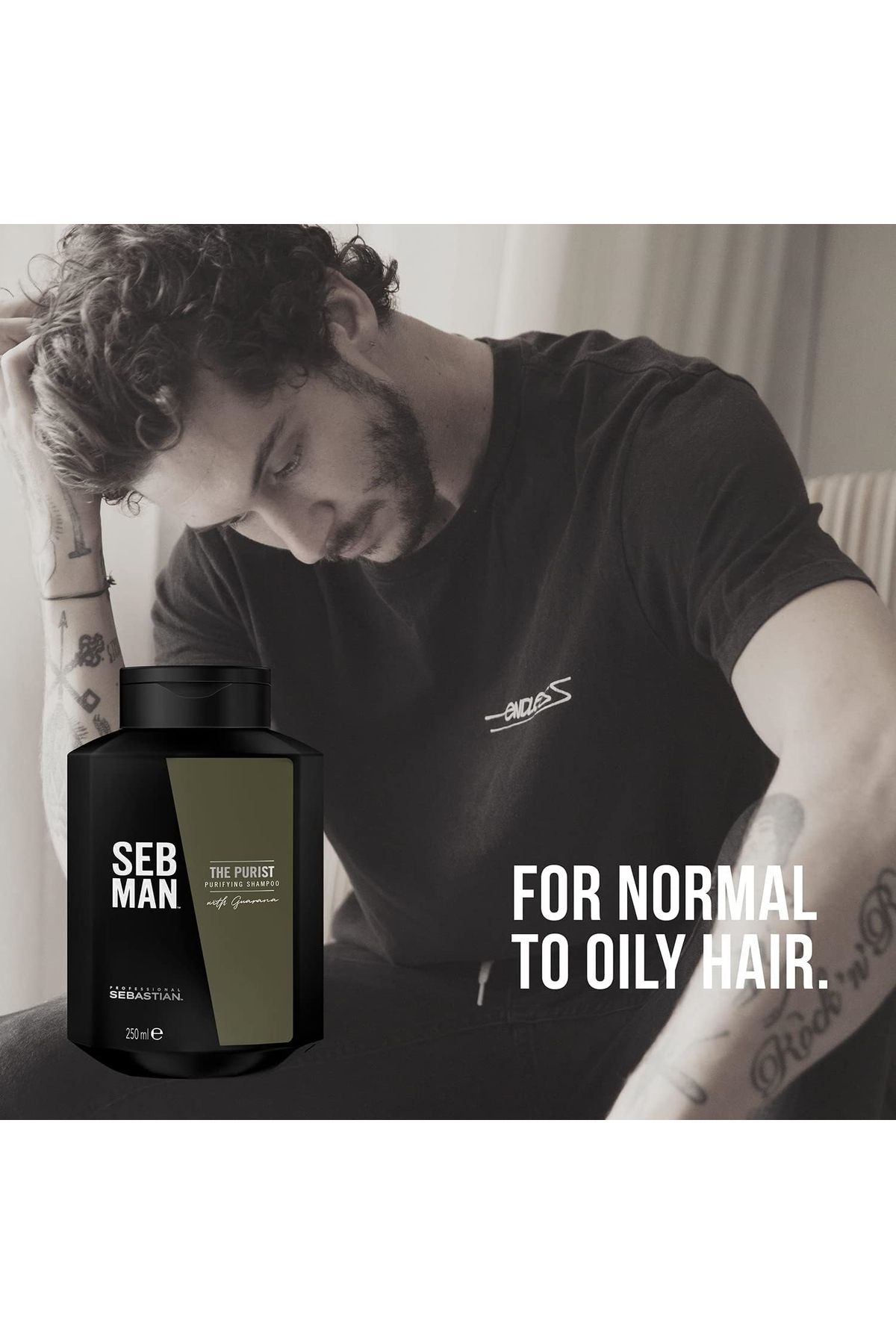 SEBASTIAN-Seb Man The Purist - 250ml Anti-Itching and Anti-Dandruff Shampoo 1