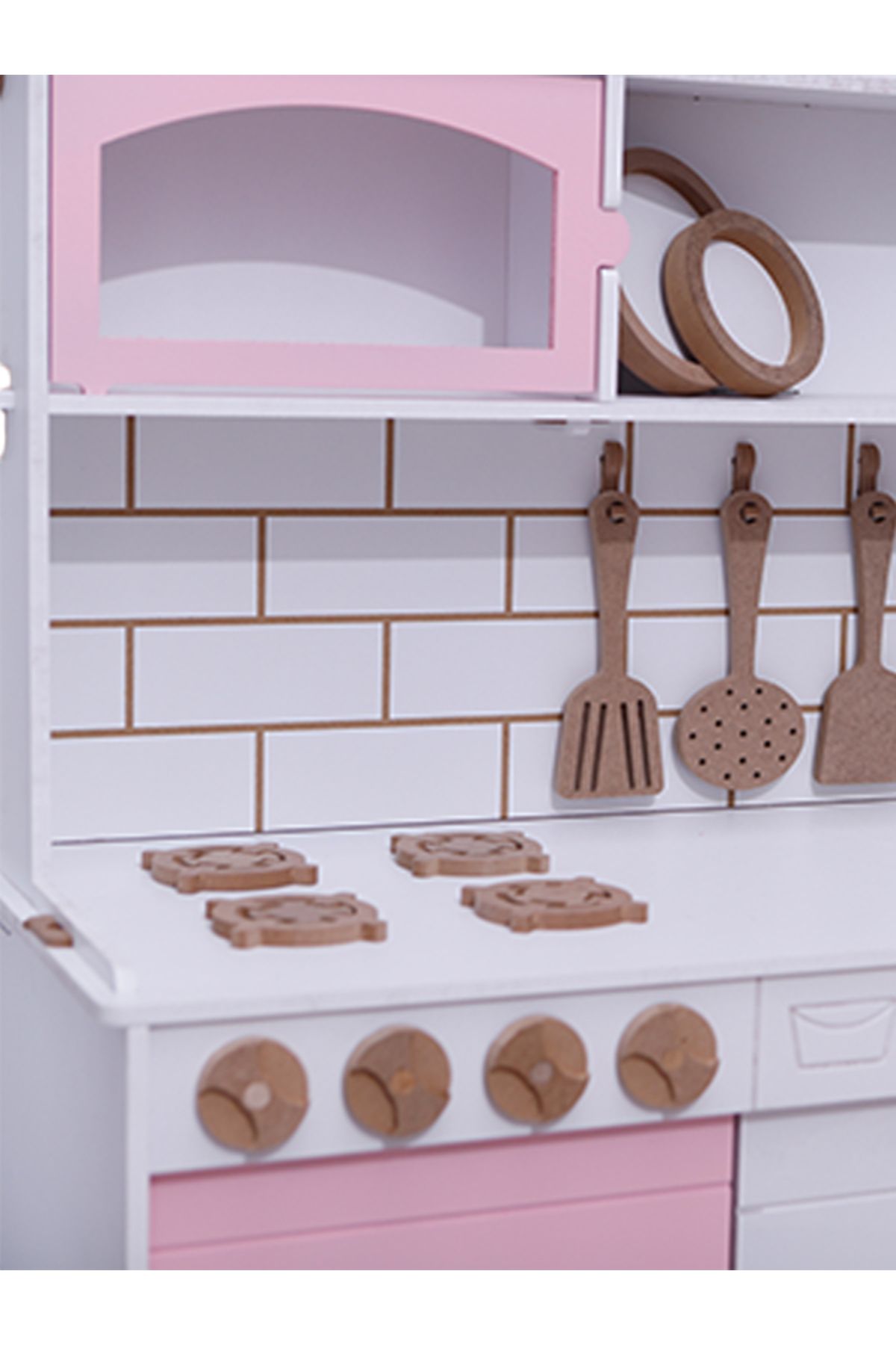 George pink wooden on sale kitchen