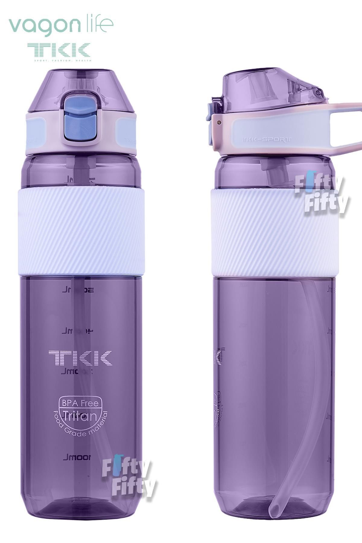 Vagonlife-TKK 800 ML Thick Non-Bite Straw Bpa-Free Tritan Water Flask with Carrying Handle FFTKK1003-800ML 3