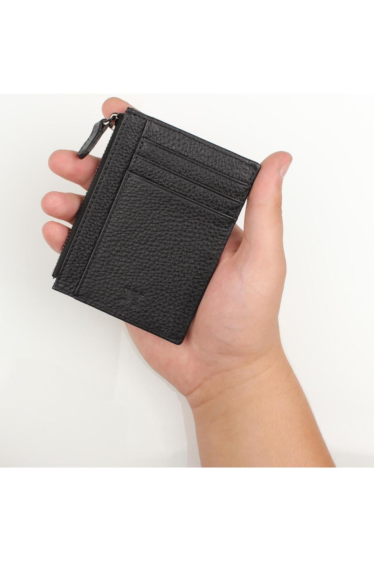 My Valice-Unisex Genuine Leather Wallet and Card Holder 1823 Black 5