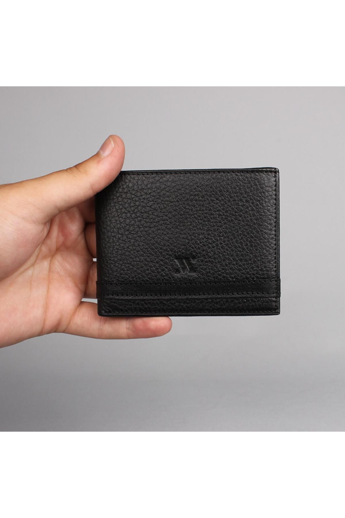 My Valice-Unisex Genuine Leather Wallet and Card Holder 1822 Black 8