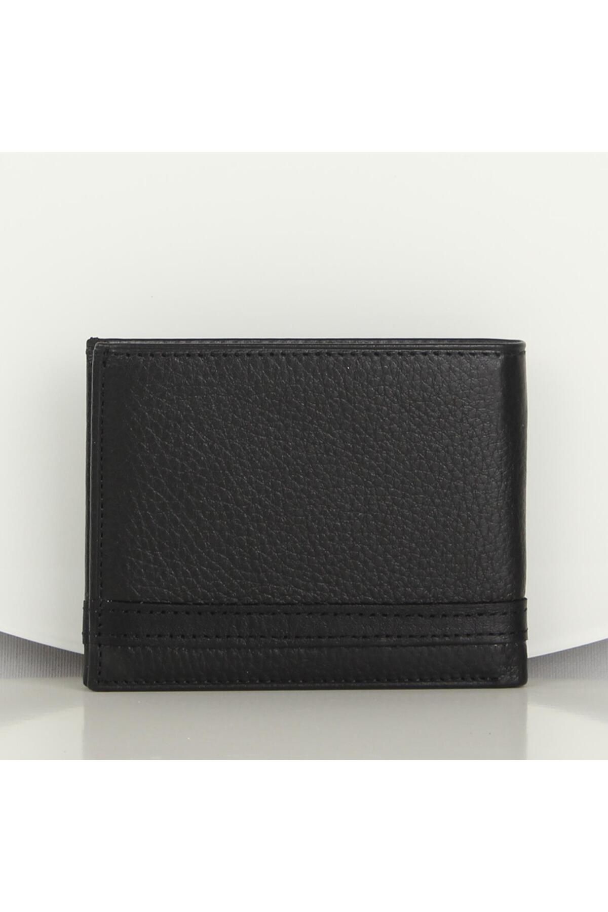 My Valice-Unisex Genuine Leather Wallet and Card Holder 1822 Black 4