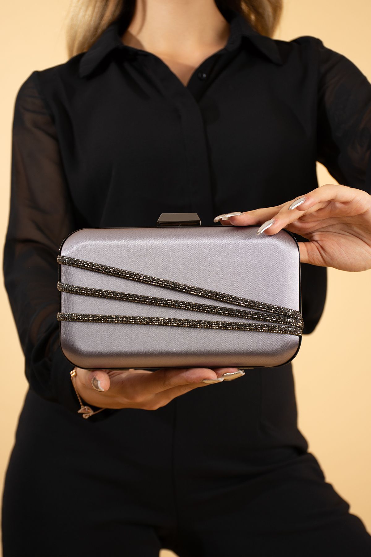 Pewter 2025 evening clutch