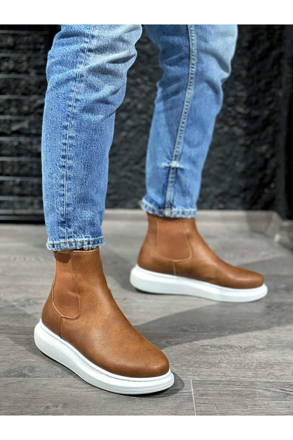 Mens laceless shop winter boots