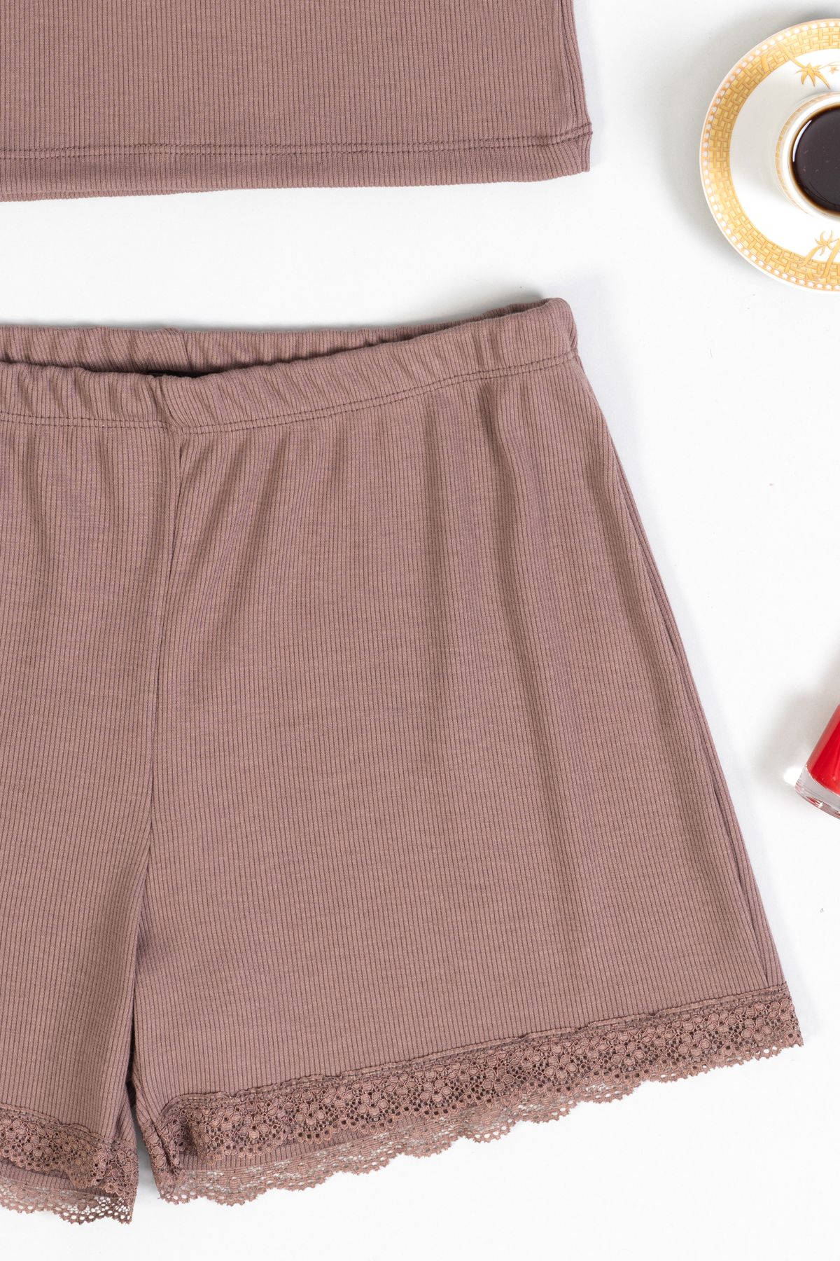 macharelbasic-SET DE NOAPTE PENTRU FEMEI CROP ATLET CU PANTOR SORRT 3